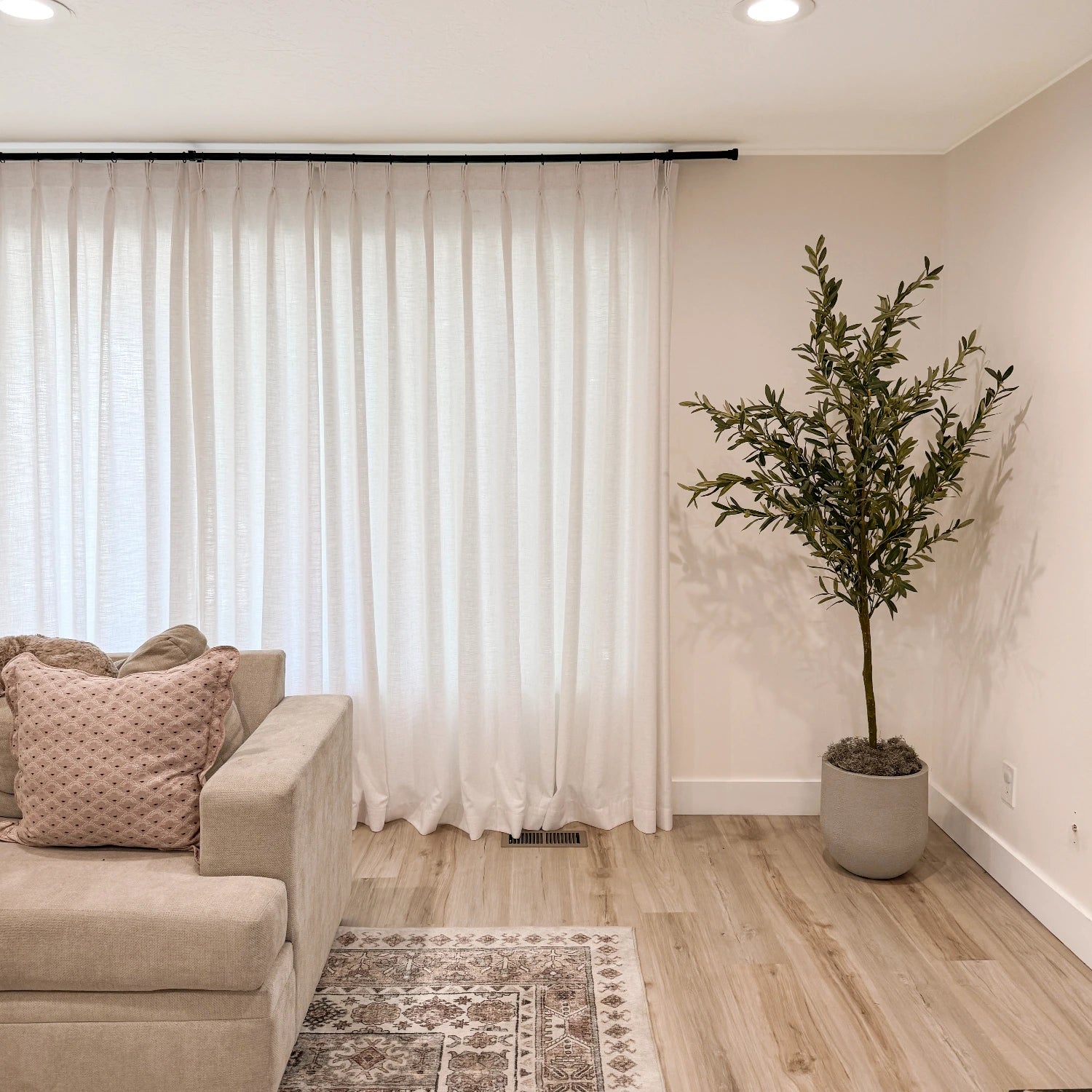 Gwynara Premium Textured Linen-Cotton Blend Curtain – Organic Slub Weave & Effortless Drape