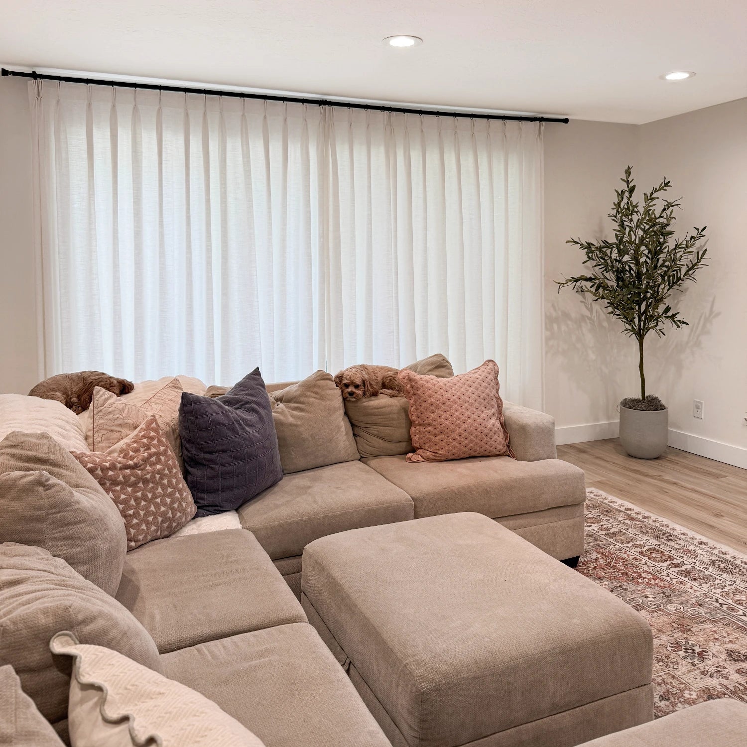 Gwynara Premium Textured Linen-Cotton Blend Curtain – Organic Slub Weave & Effortless Drape
