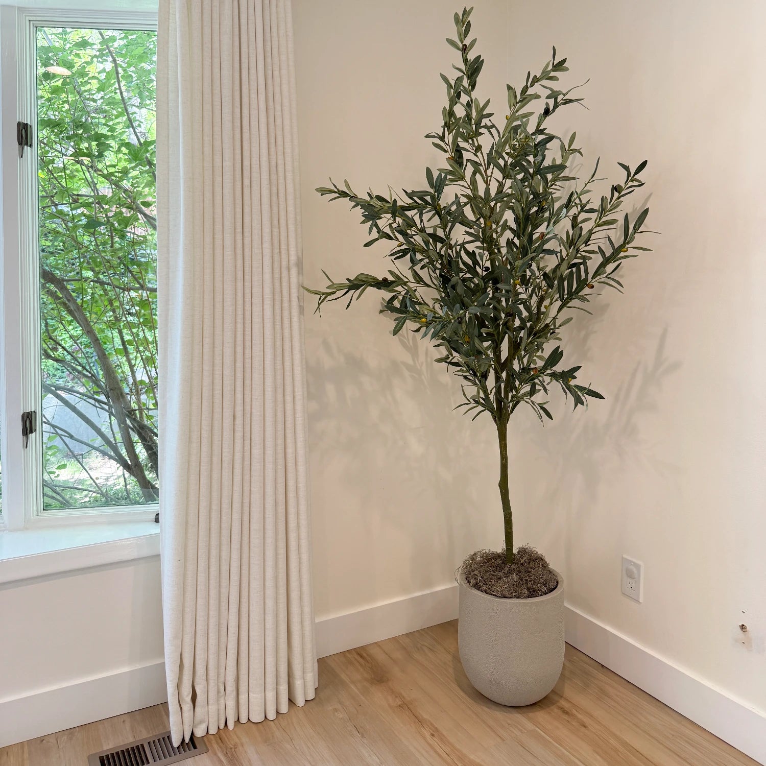 Gwynara Premium Textured Linen-Cotton Blend Curtain – Organic Slub Weave & Effortless Drape