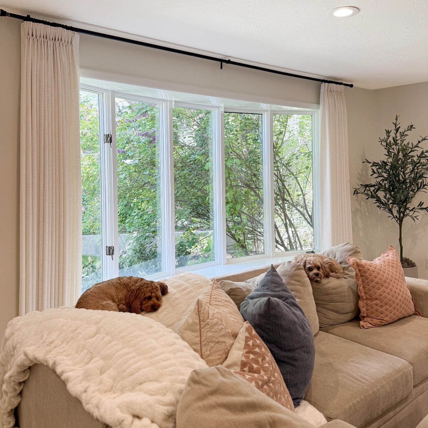 Gwynara Premium Textured Linen-Cotton Blend Curtain – Organic Slub Weave & Effortless Drape