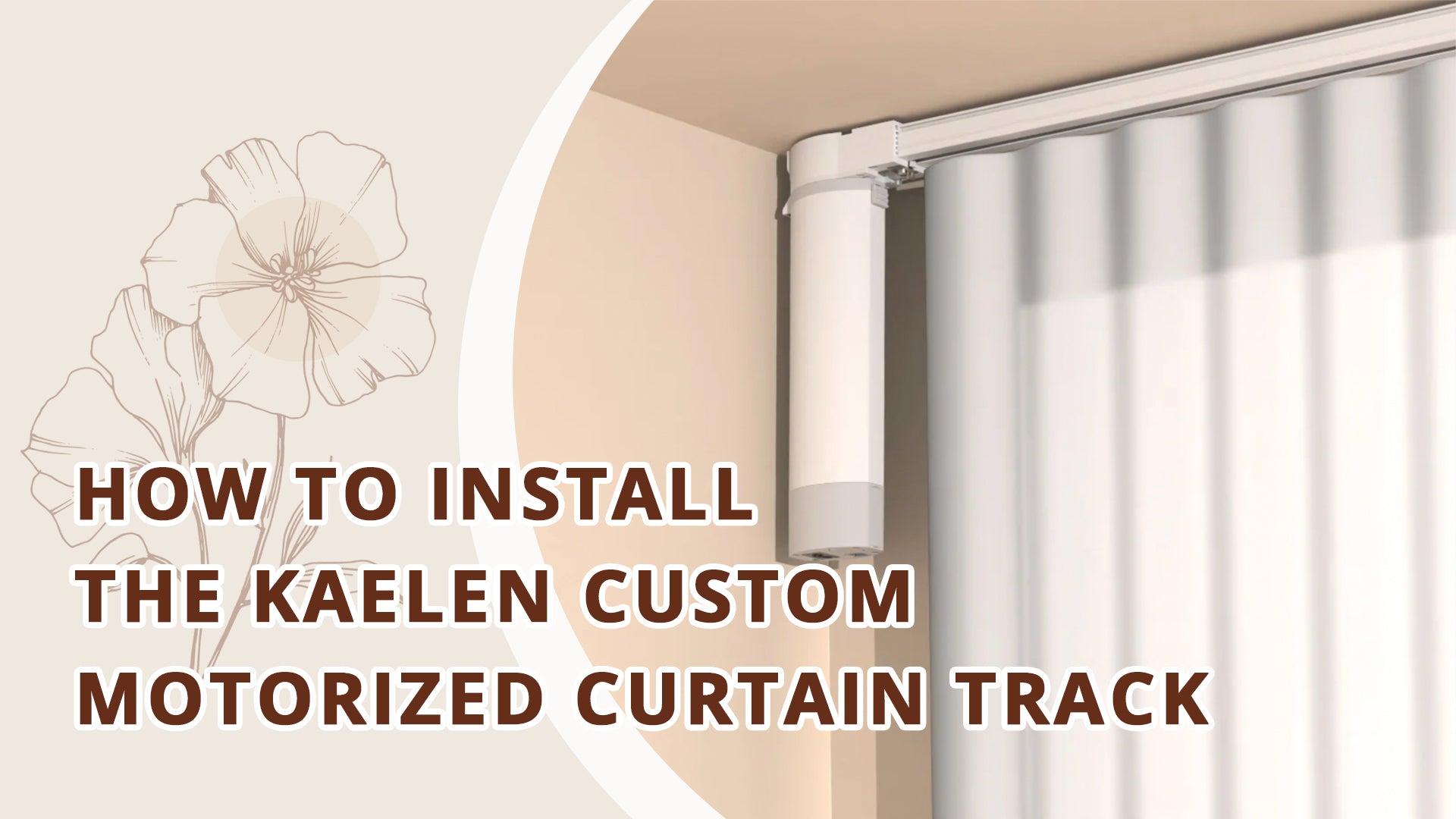 Translation missing: en.How to Install the Kaelen Custom Motorized Curtain Track