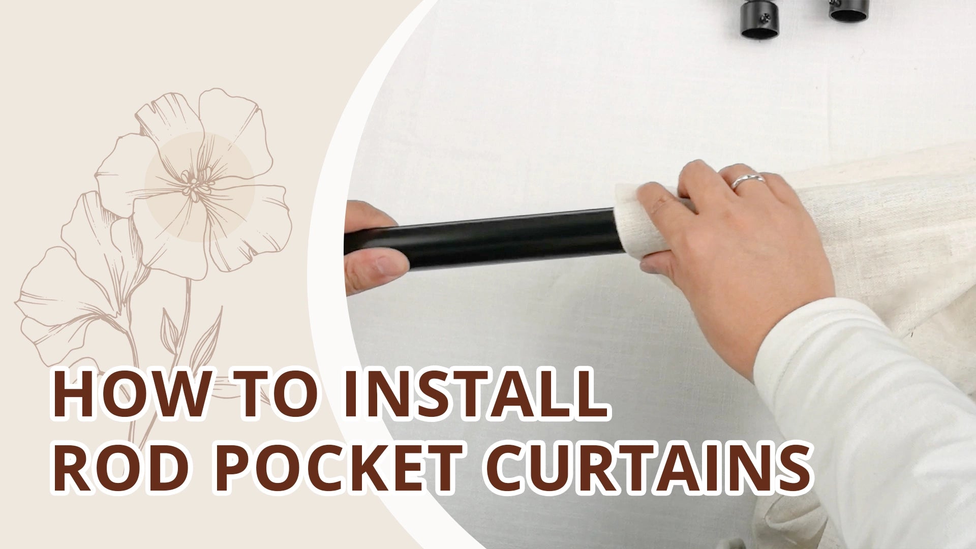 Translation missing: en.How to Install Rod Pocket Curtains