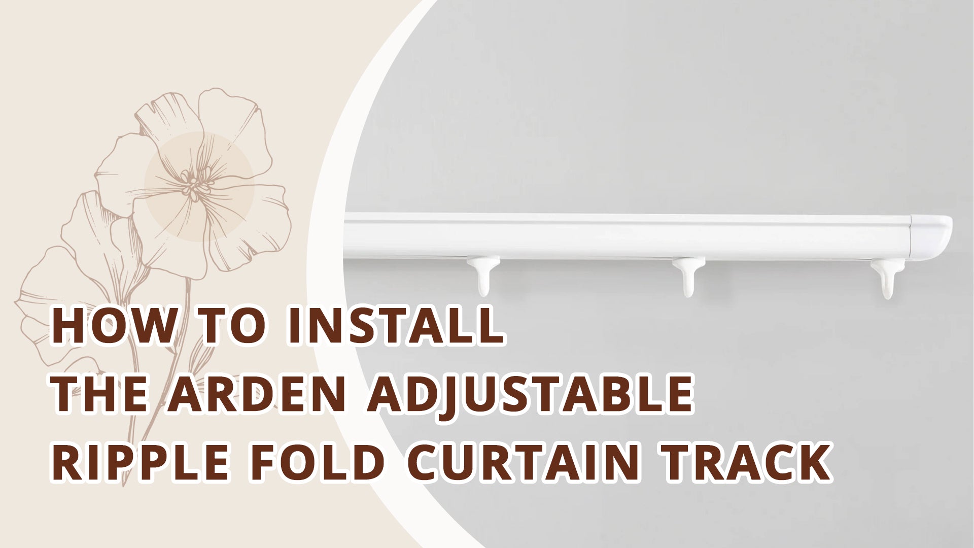 Translation missing: en.How to Install The Arden Adjustable Ripple Fold Curtain Track