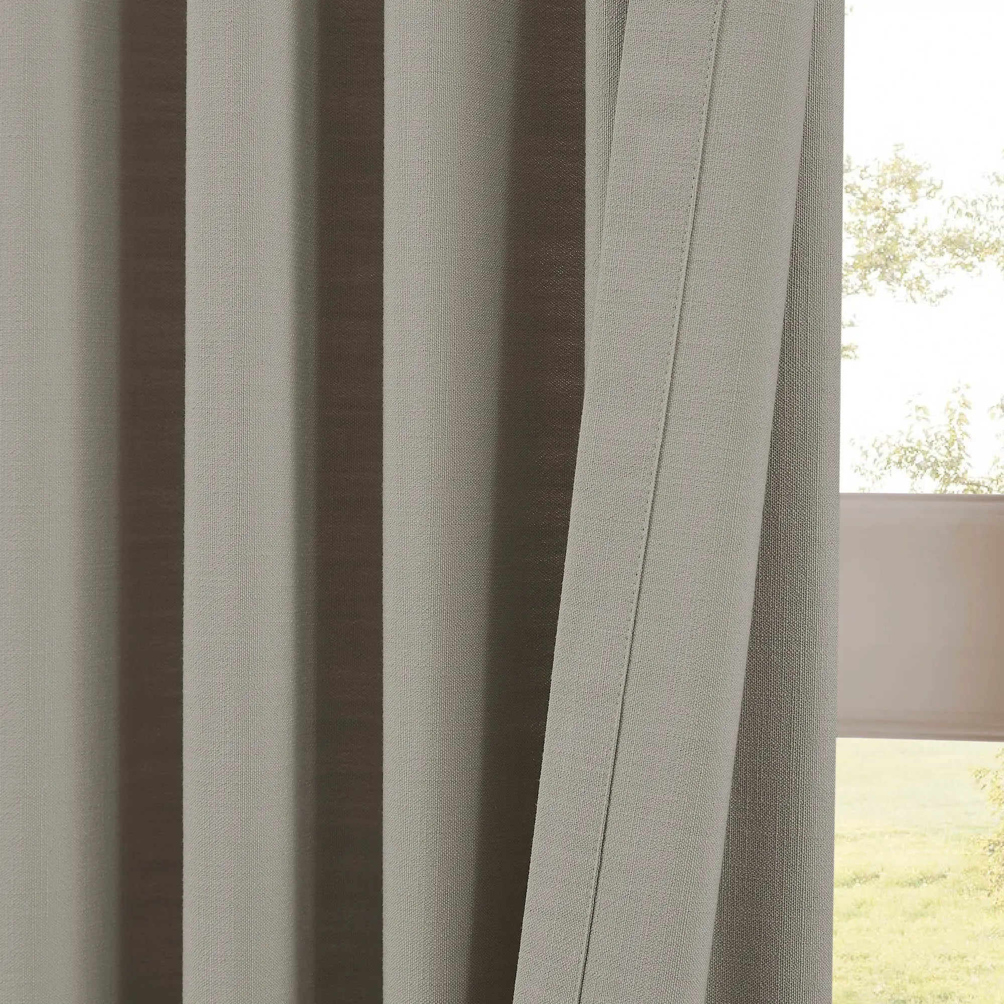 Ilythra cotton-linen light filtering layered double-layer curtain set model 608-4 scene 4 showcasing window curtains