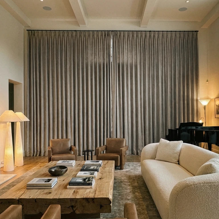 Iris 2852-19 linen blackout curtains