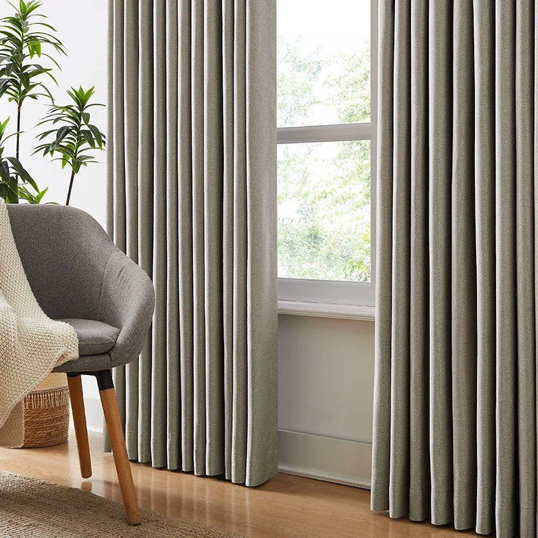 Iris 2852-19 elegant linen blackout curtains room