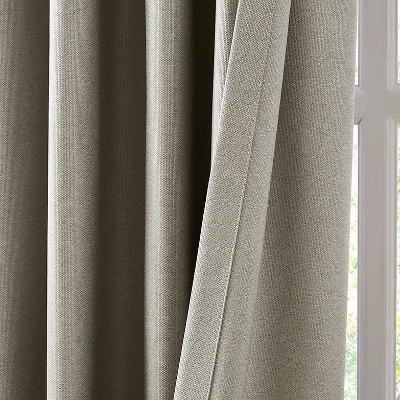 Iris 2852-19 linen blackout curtain front and back detail