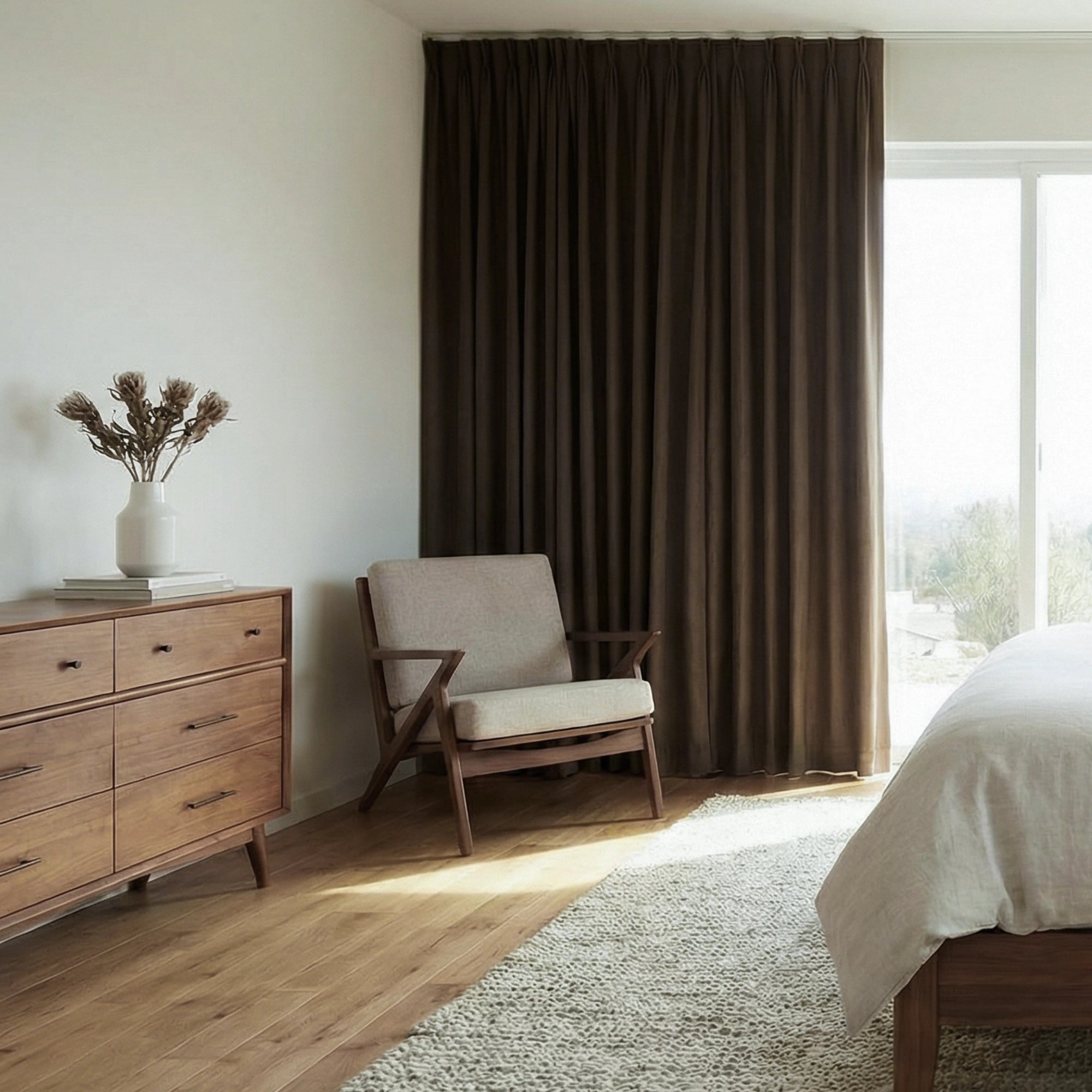 Isadora OY6-238-26-2 100% blackout curtains showcasing light blocking drapes and room darkening effect