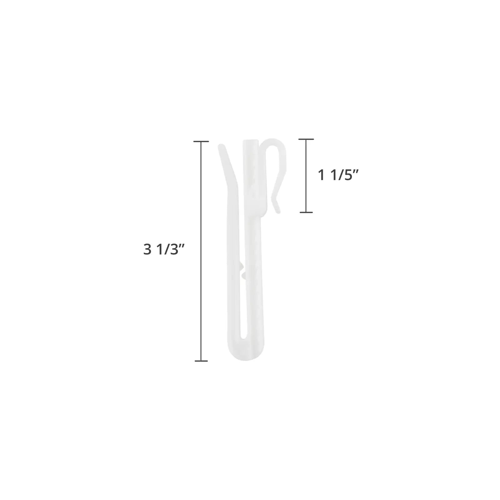 Leo Adjustable Curtain Pin Hooks, adjustable angle design