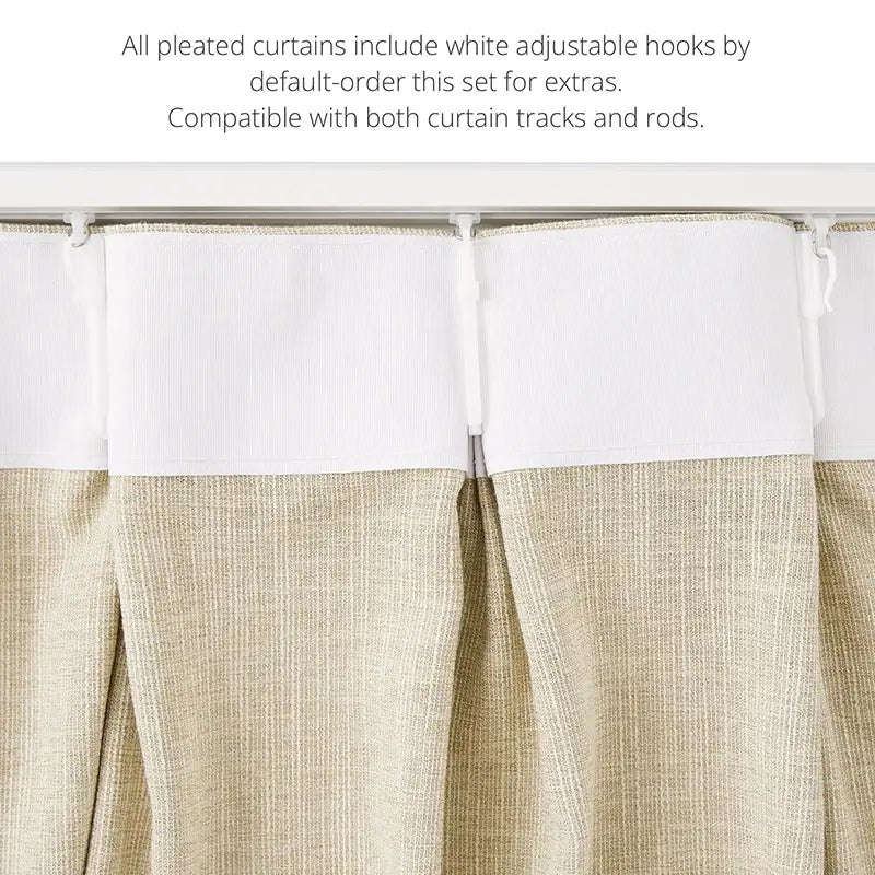 Leo Adjustable Curtain Pin Hooks, detail view showing adjustable angle design