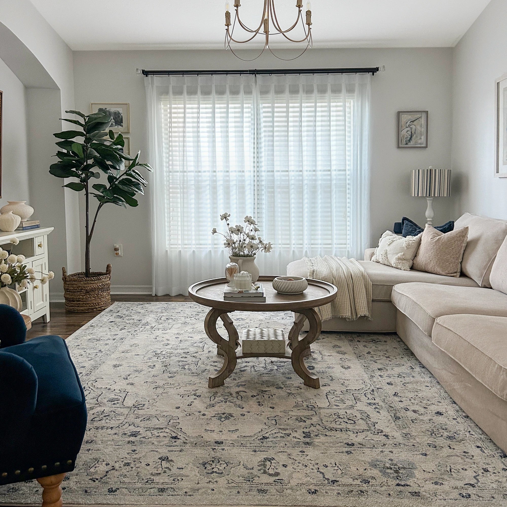 Liana sheer extra long light drapes for large windows in living room 2023-37-4 showcasing the curtains' light and airy feel in a living room space
