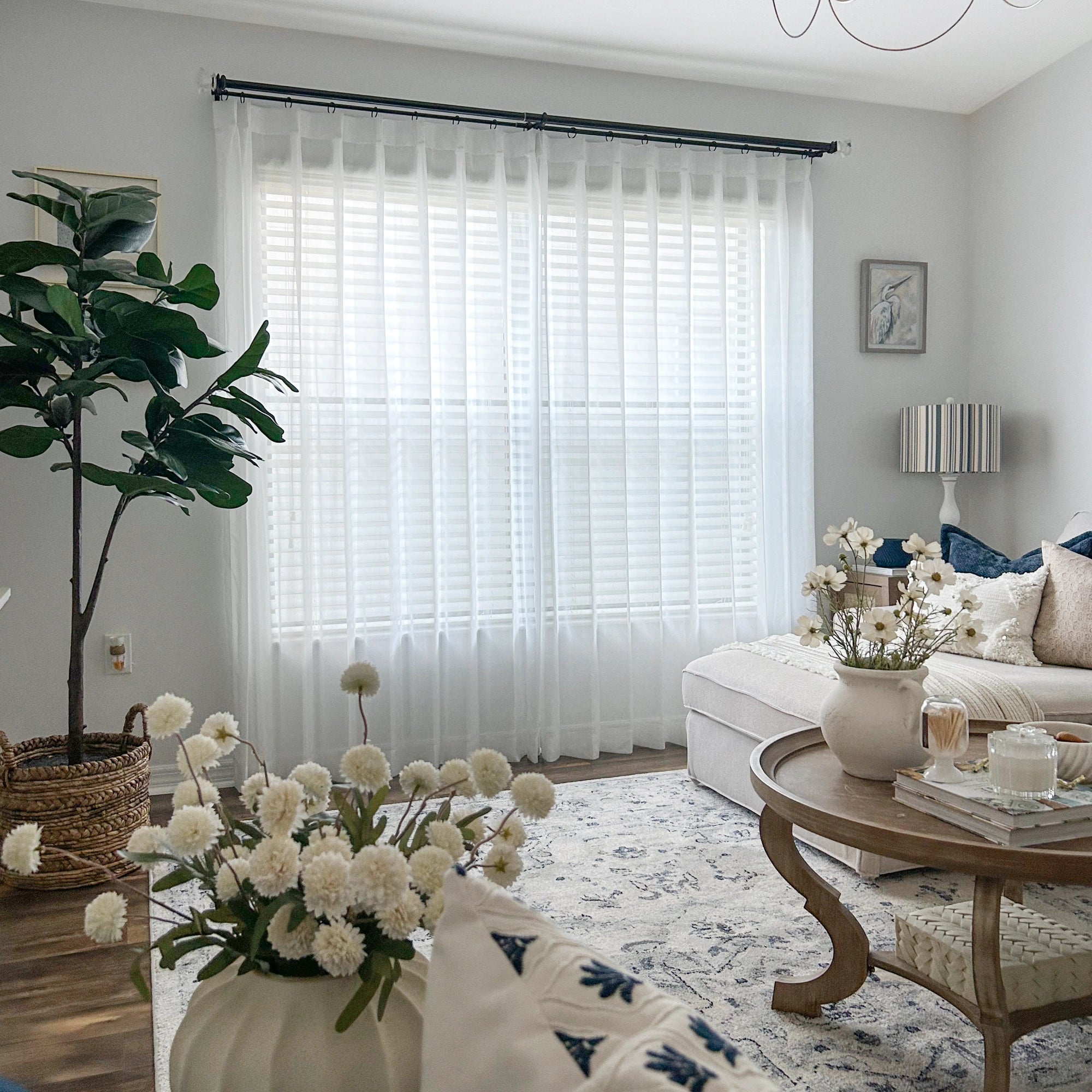 Liana sheer extra long light drapes for large windows in living room 2023-37-5 showcasing the curtains' airy texture and perfect fit in a living room setting