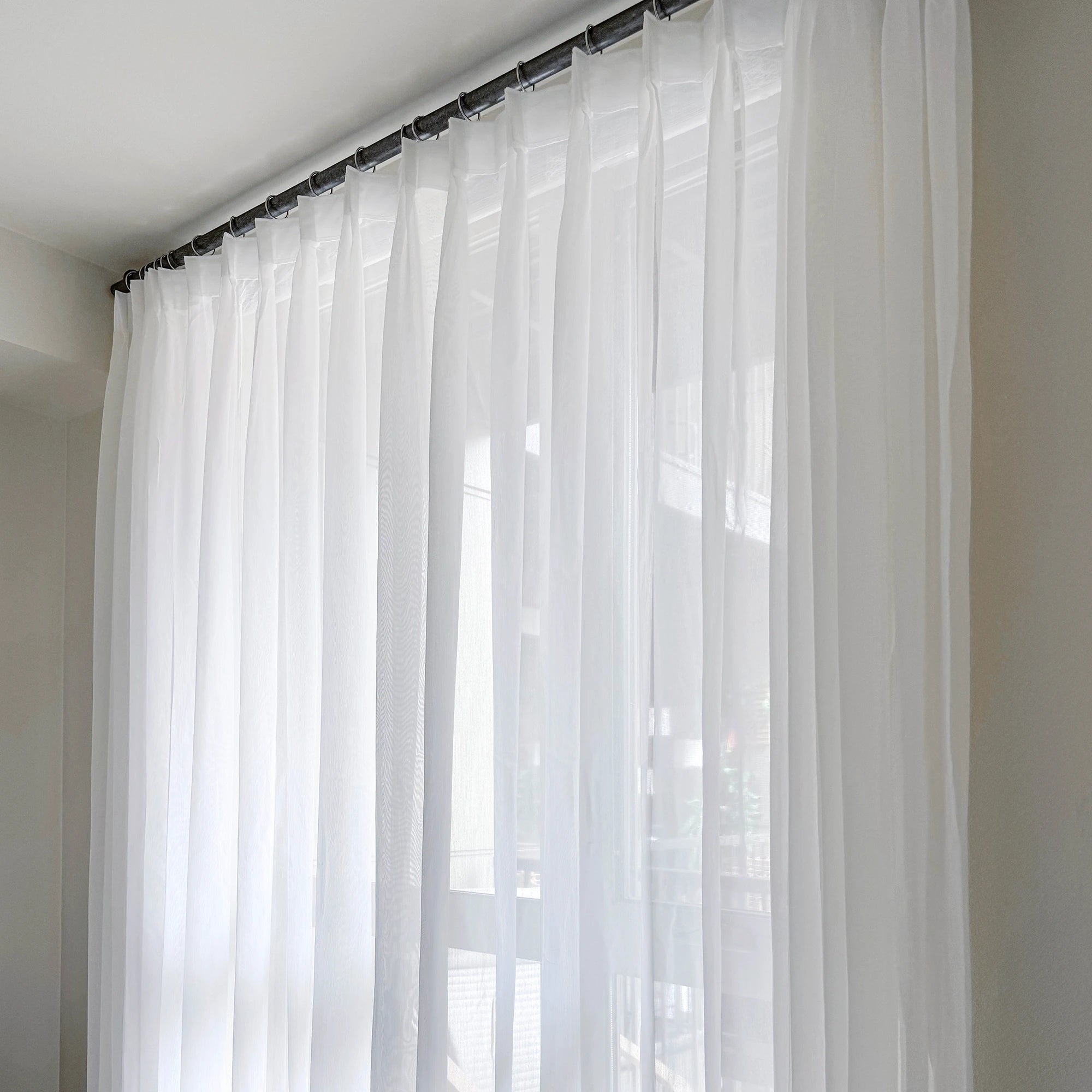 Liana custom light sheer curtains img-1, showcasing the soft and airy texture of the drapes
