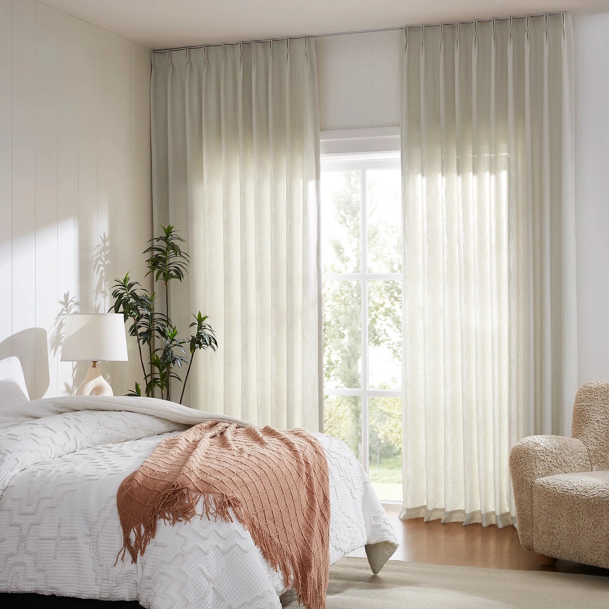 Lior Ultra-Slim Curtain Track, ultra-slim profile blends seamlessly with ceilings or walls