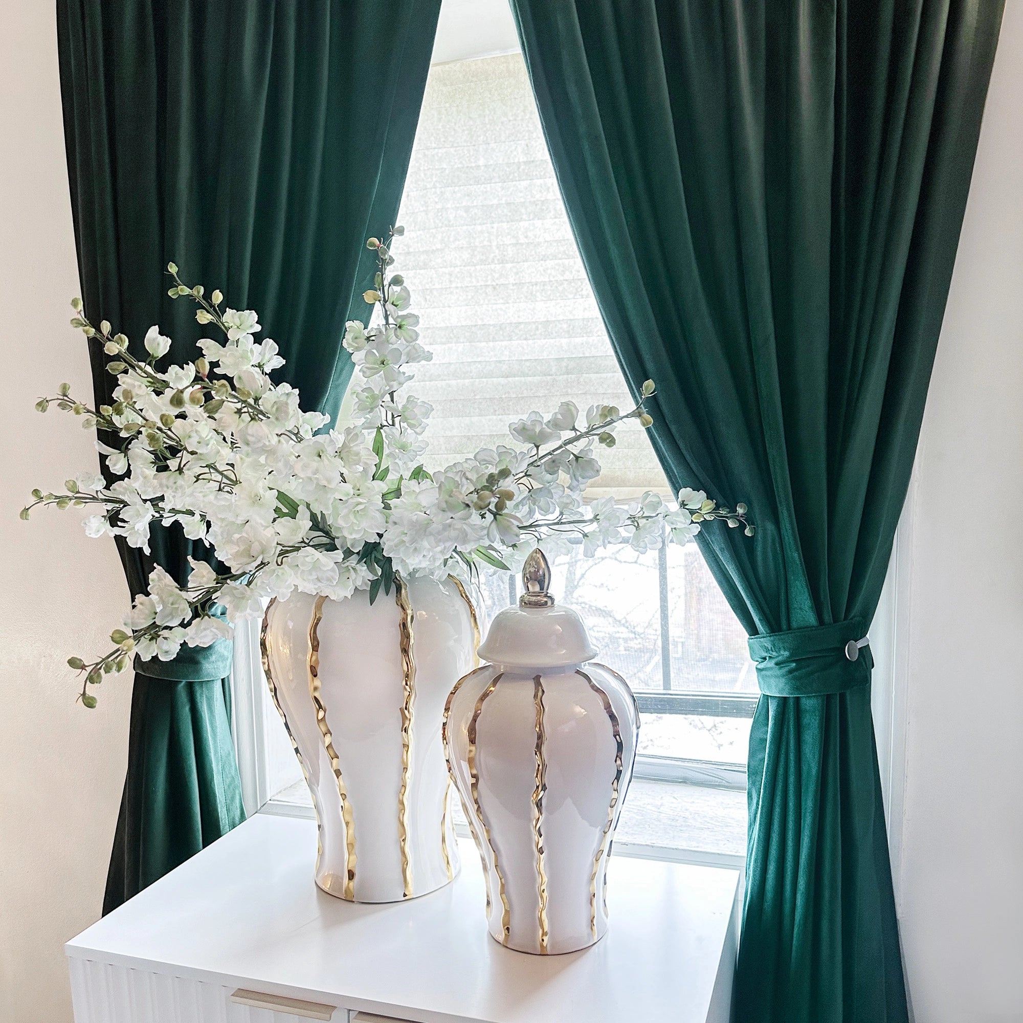 Liora Velvet Blackout Curtains – Luxurious Custom Drapes 658-3-1 showcasing smooth velvet texture, elegant draping and premium custom blackout window treatment