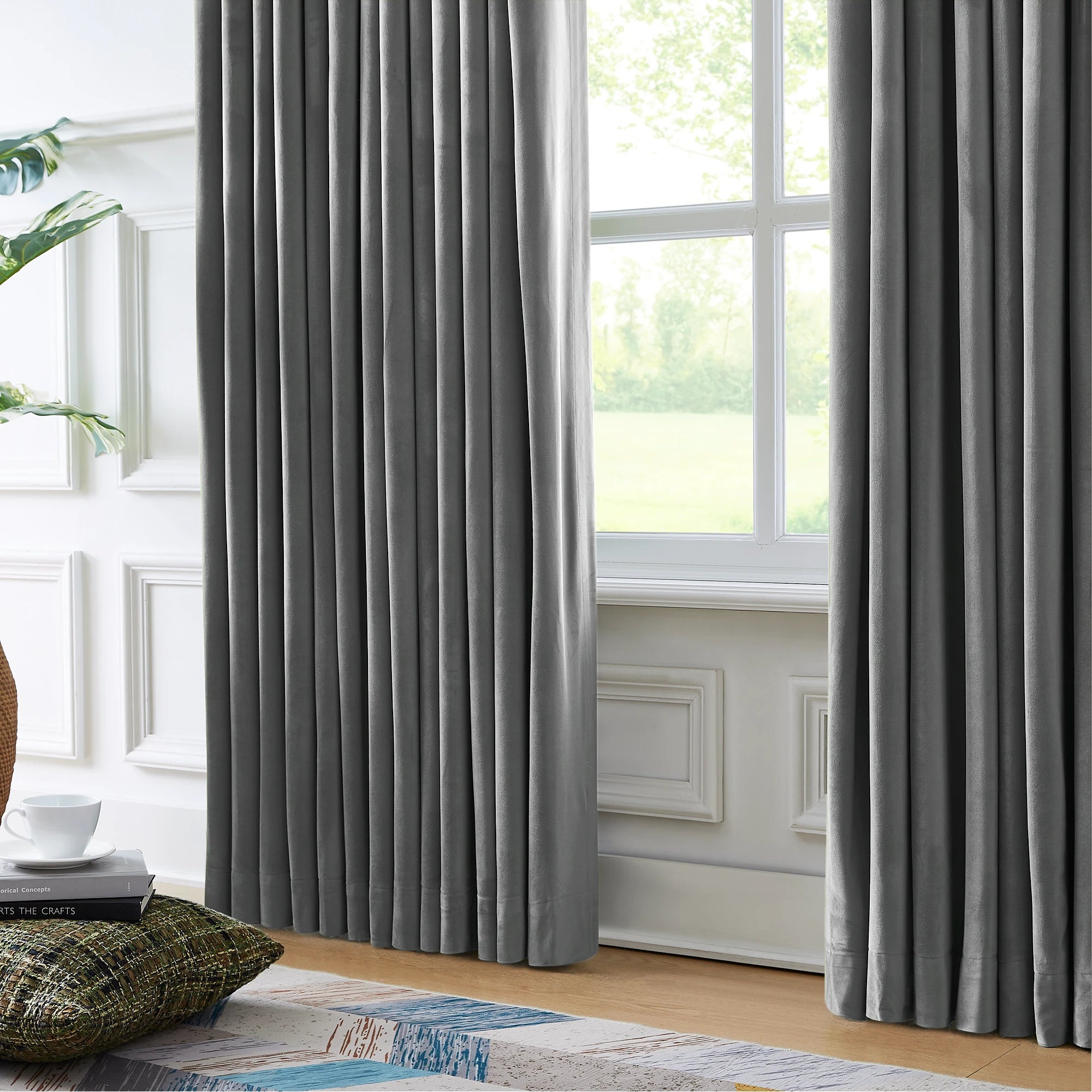 Liora Velvet Blackout Curtains – Luxurious Custom Drapes, detailed display
