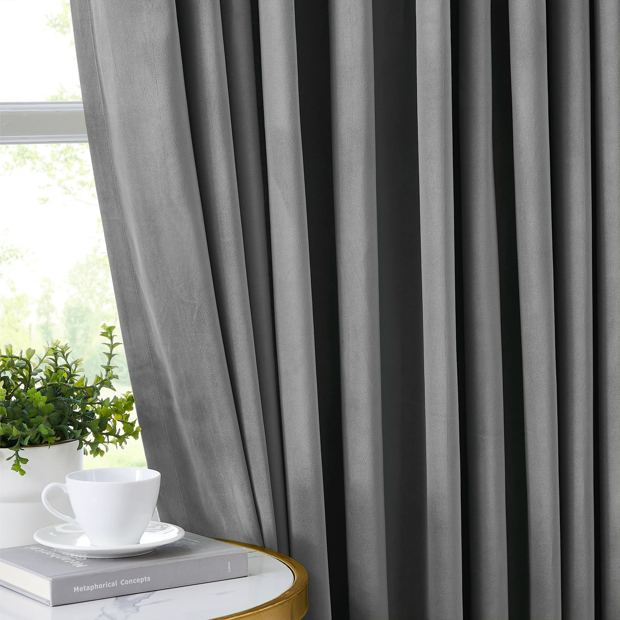 Liora Velvet Blackout Curtains – Luxurious Custom Drapes, detailed display