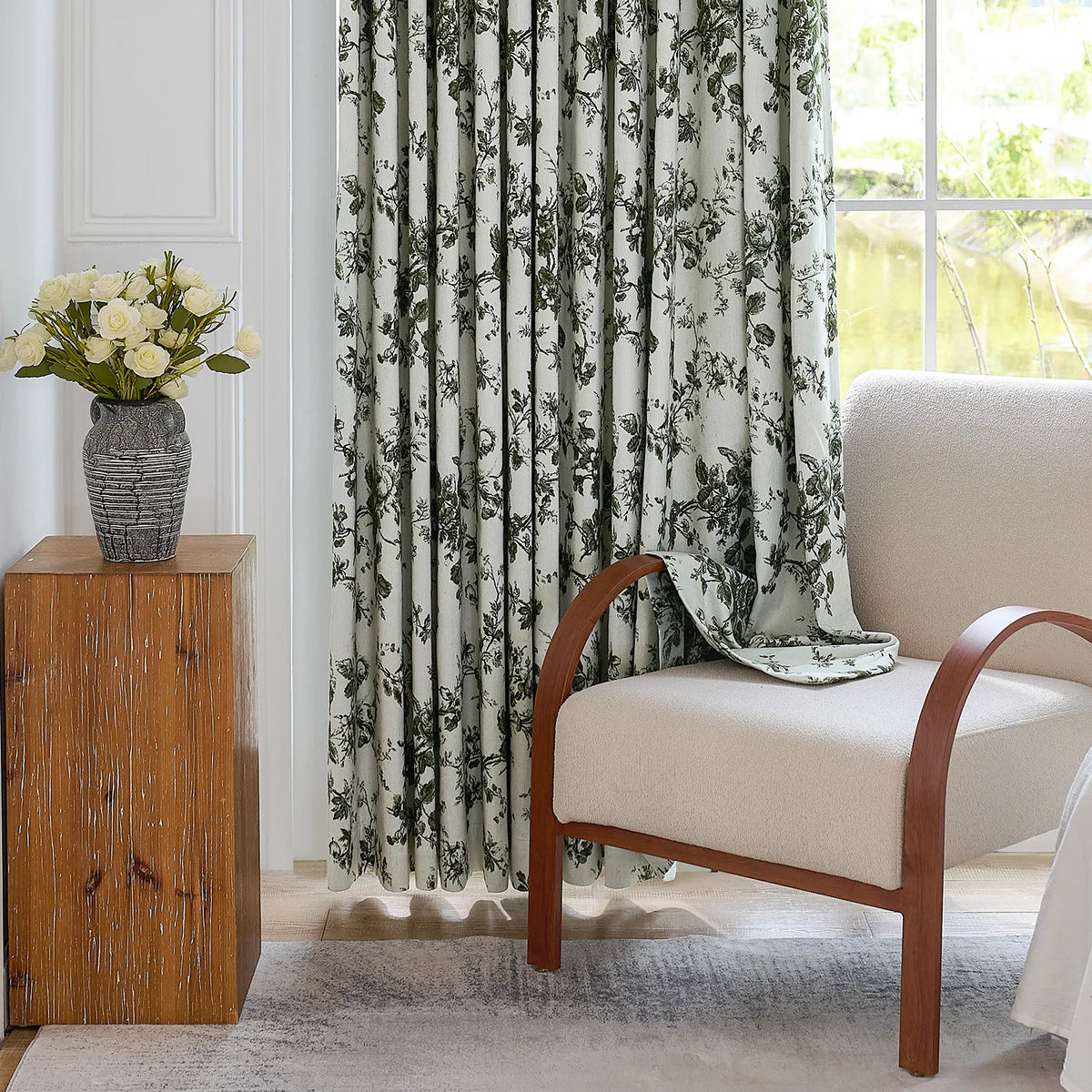 Lirienne 2025-21 linen drapes durable and exquisite detail display