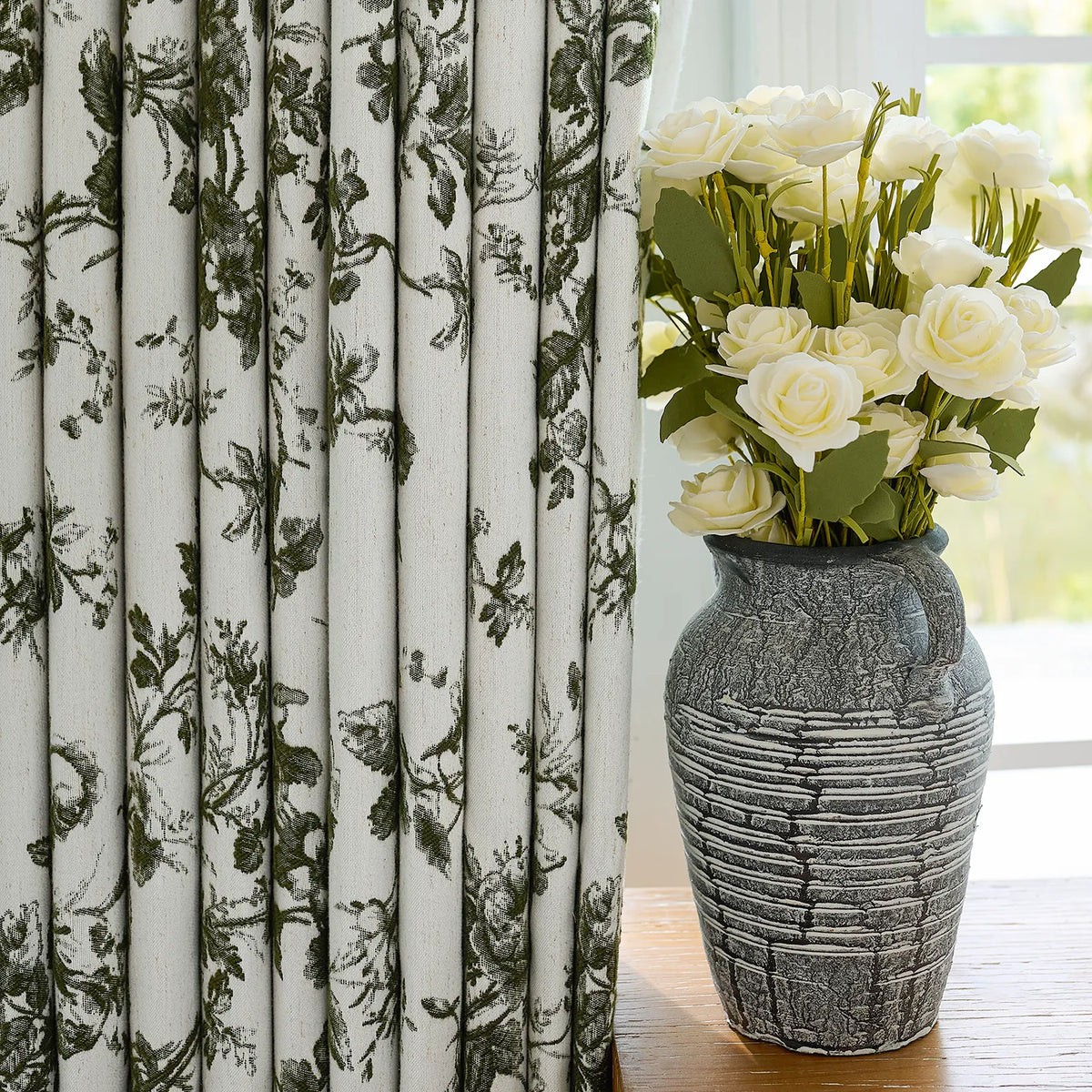 Lirienne 2025-21 linen drapes durable and exquisite detail display