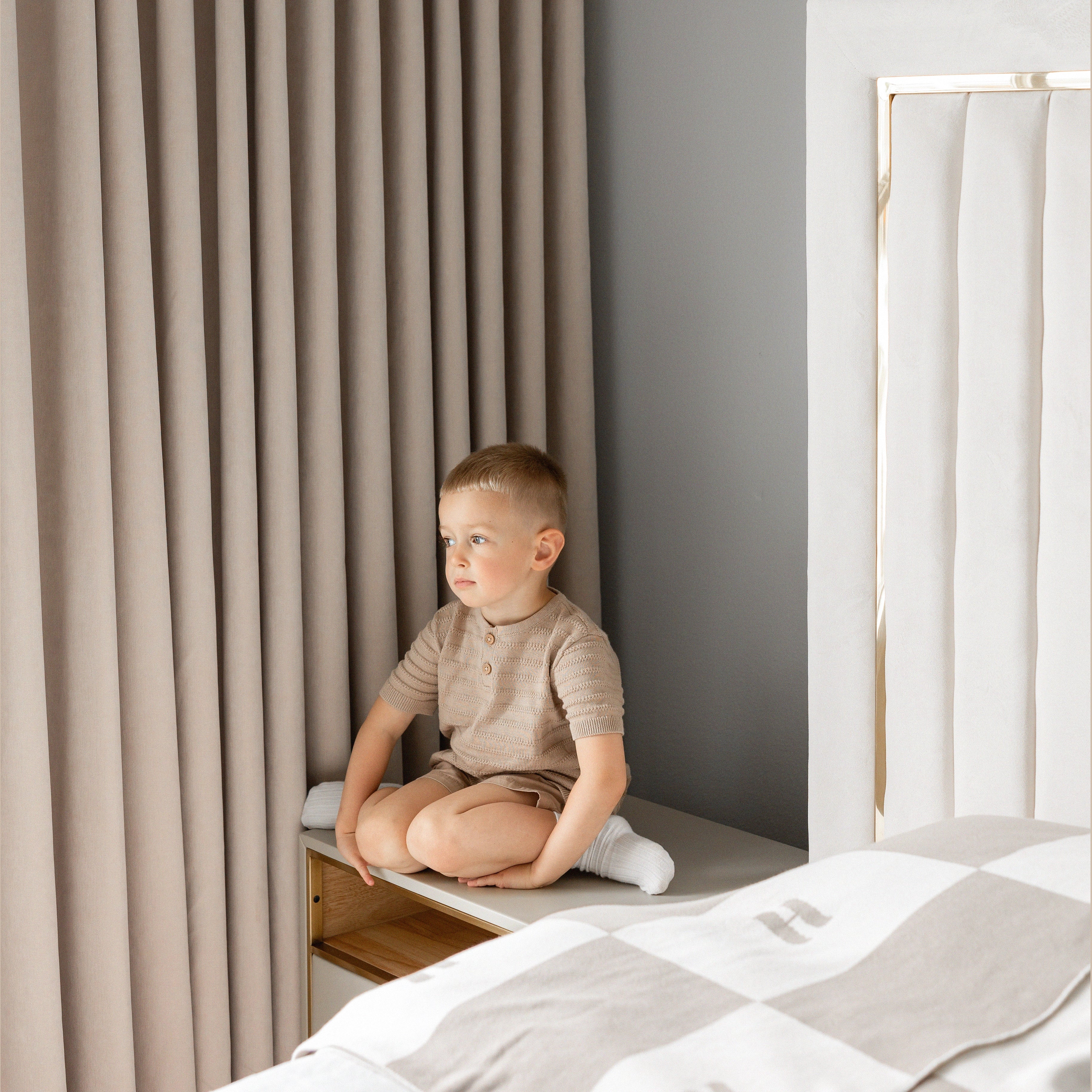 Lyra Velvet-Like Texture Blackout Curtains - Luxurious Drapes image-2 showcasing premium faux velvet fabric, soft drape effect and elegant blackout window treatment