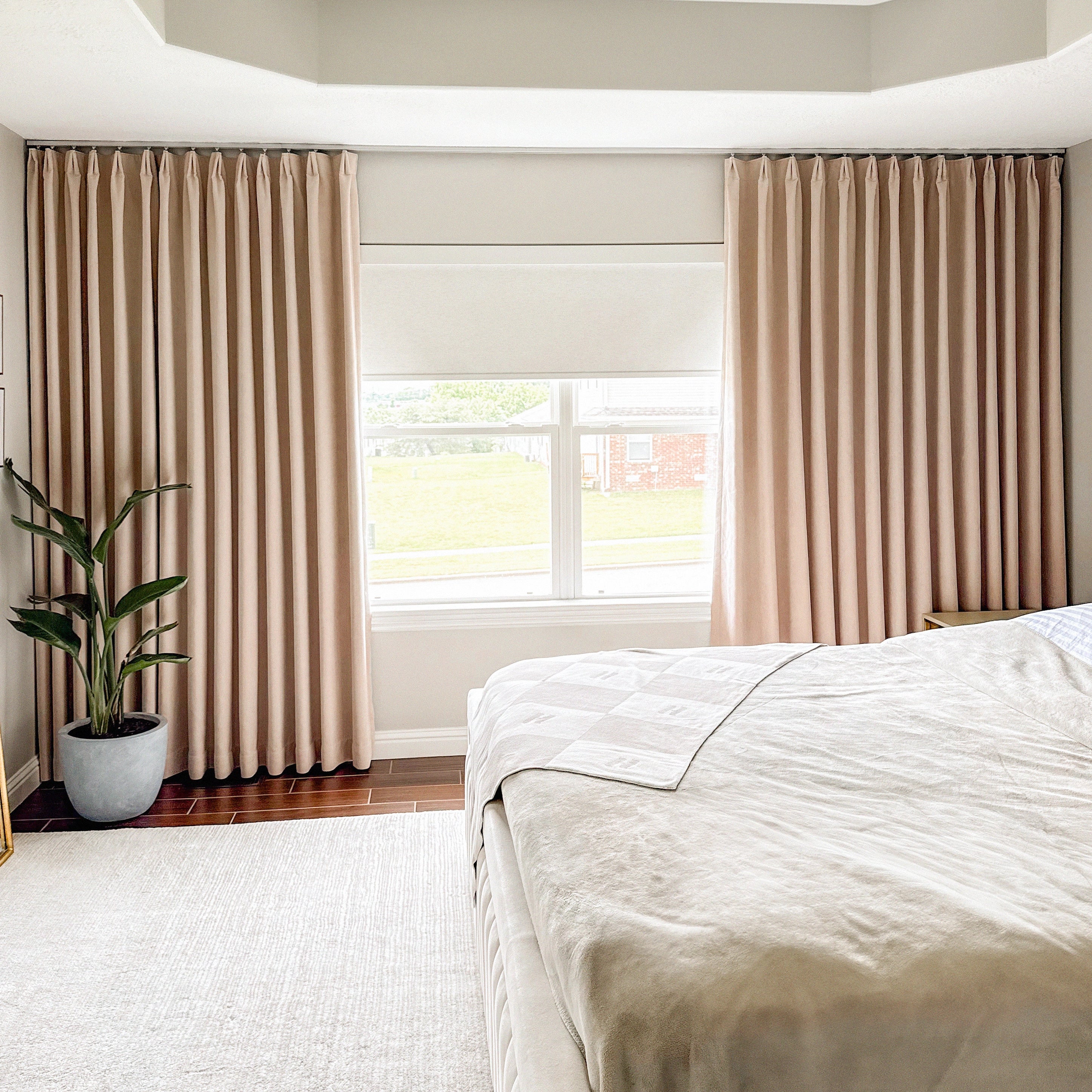 Lyra Velvet-Like Texture Blackout Curtains - Luxurious Drapes image-7 showcasing elegant draping, rich faux velvet texture and stylish home window decor