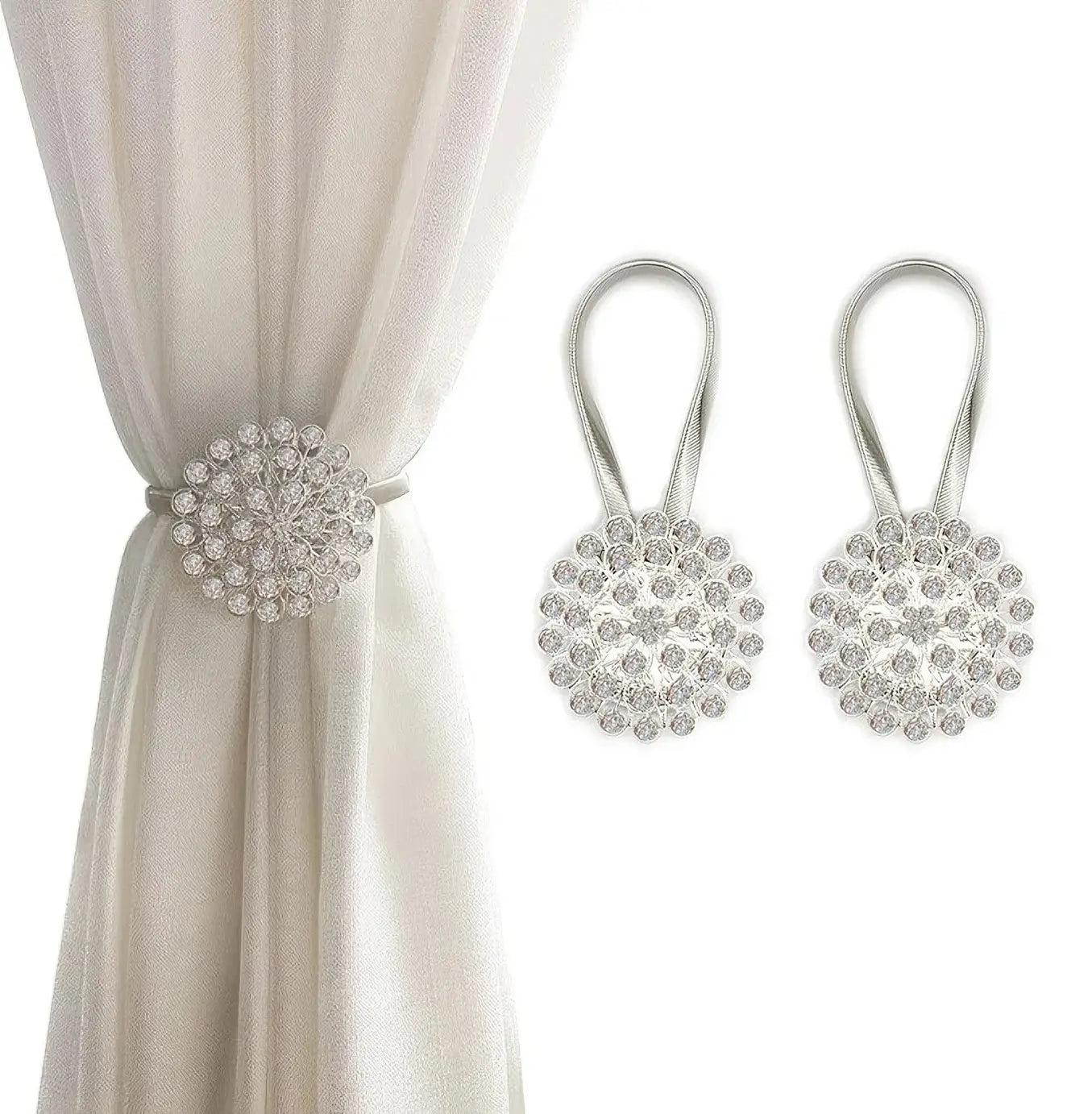 Magnetic Tiebacks for Curtains, elegant and minimalist