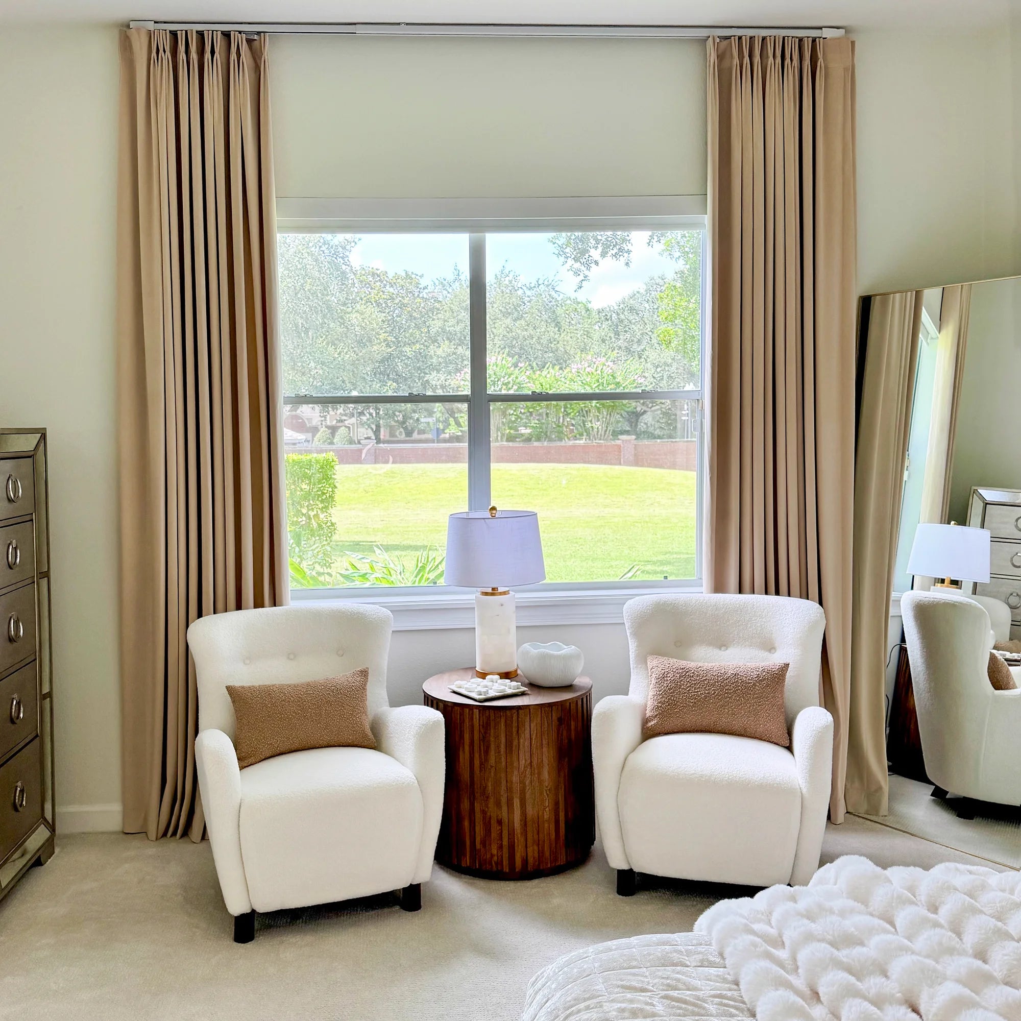 Marina floor-to-ceiling soft blackout velvet curtains 868-1-2, showcasing the luxurious drape and light-blocking effect of the curtains