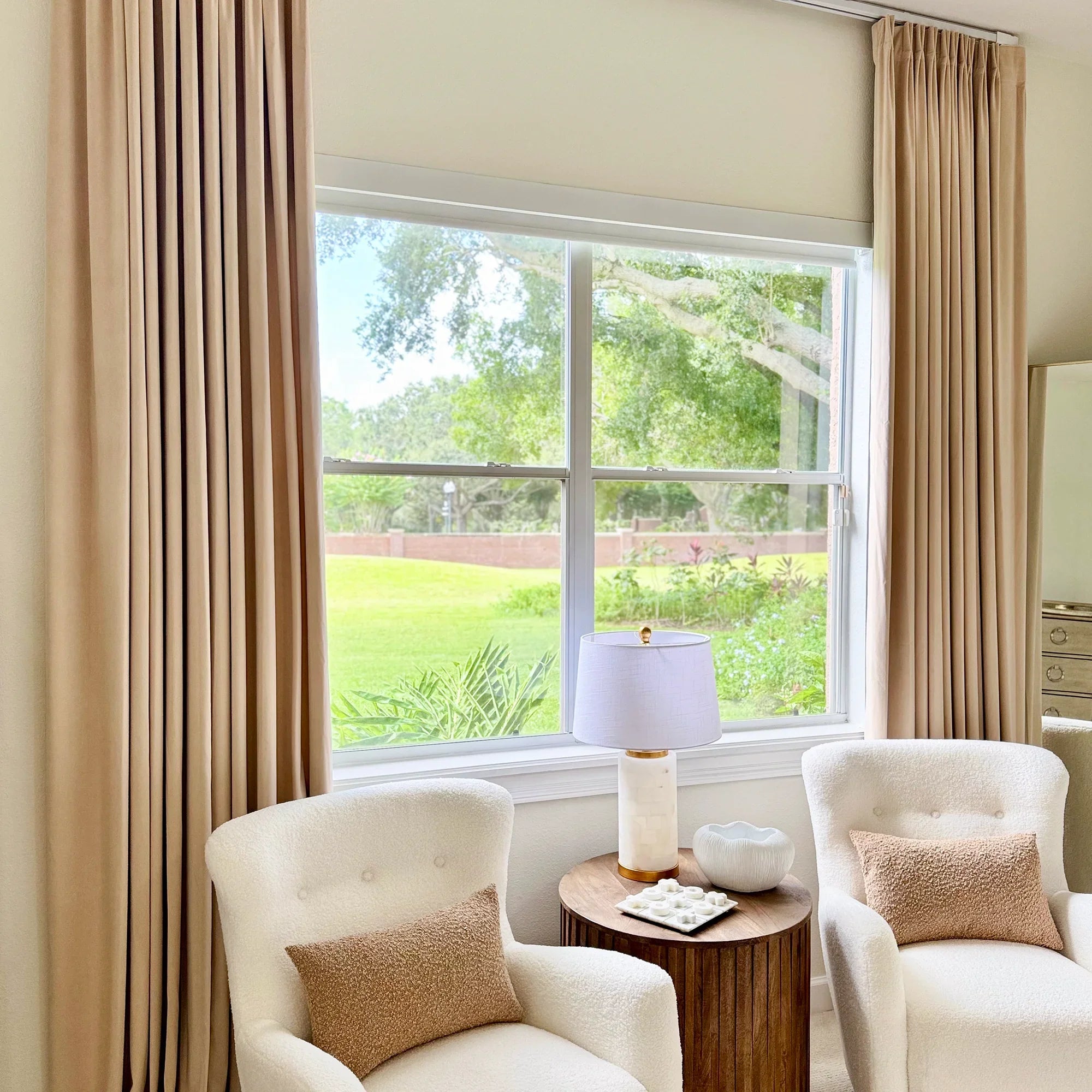 Marina floor-to-ceiling soft blackout velvet curtains 868-1-3, showcasing the luxurious drape and light-blocking effect of the curtains