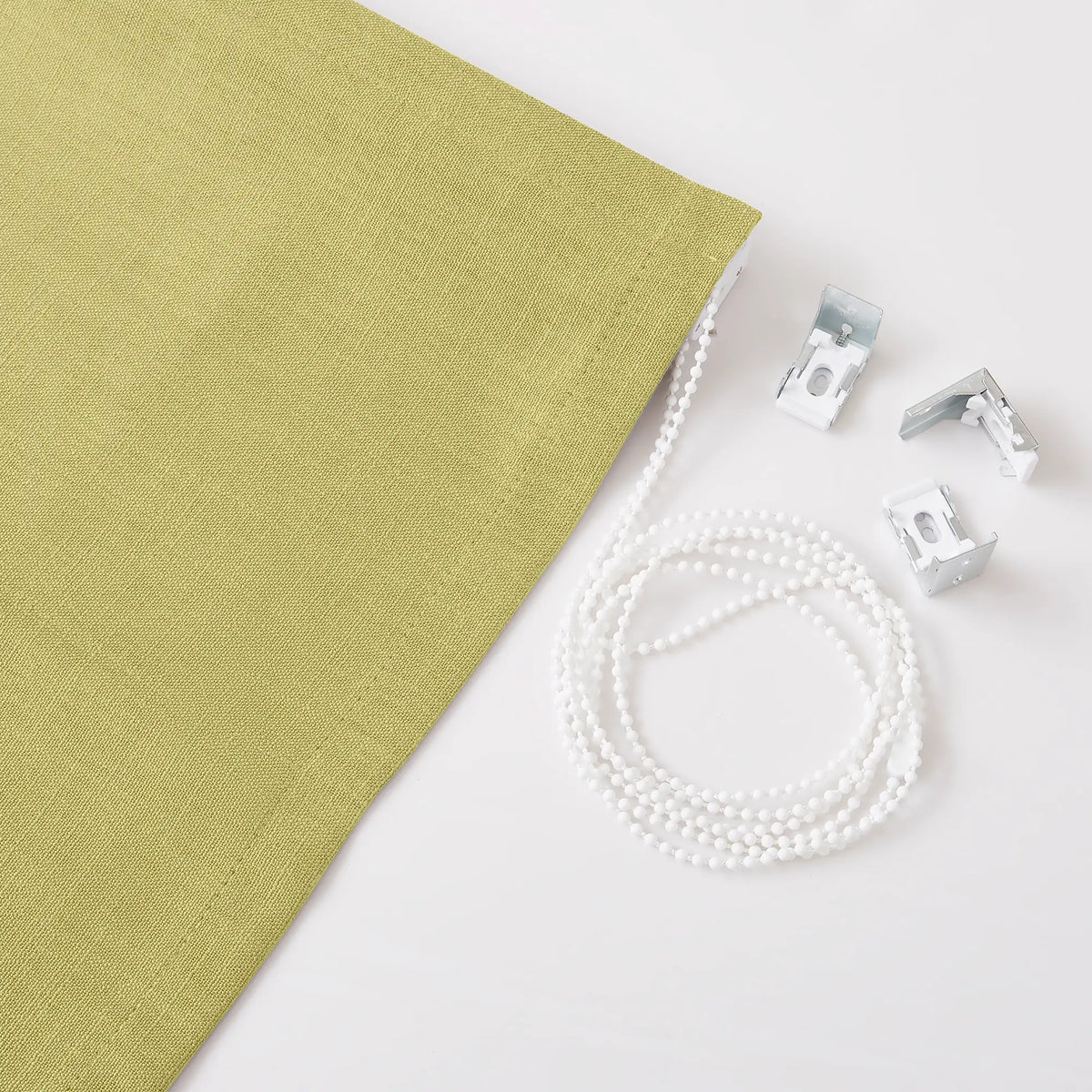 Marisol Linen Roman Shades: Image k1018_scene_4 showcases a bright, contemporary interior setting, highlighting the shade's full-window installation, soft tailored horizontal folds, premium linen-blend texture, warm daylight diffusion, and seamless integration with modern minimalist home decor.