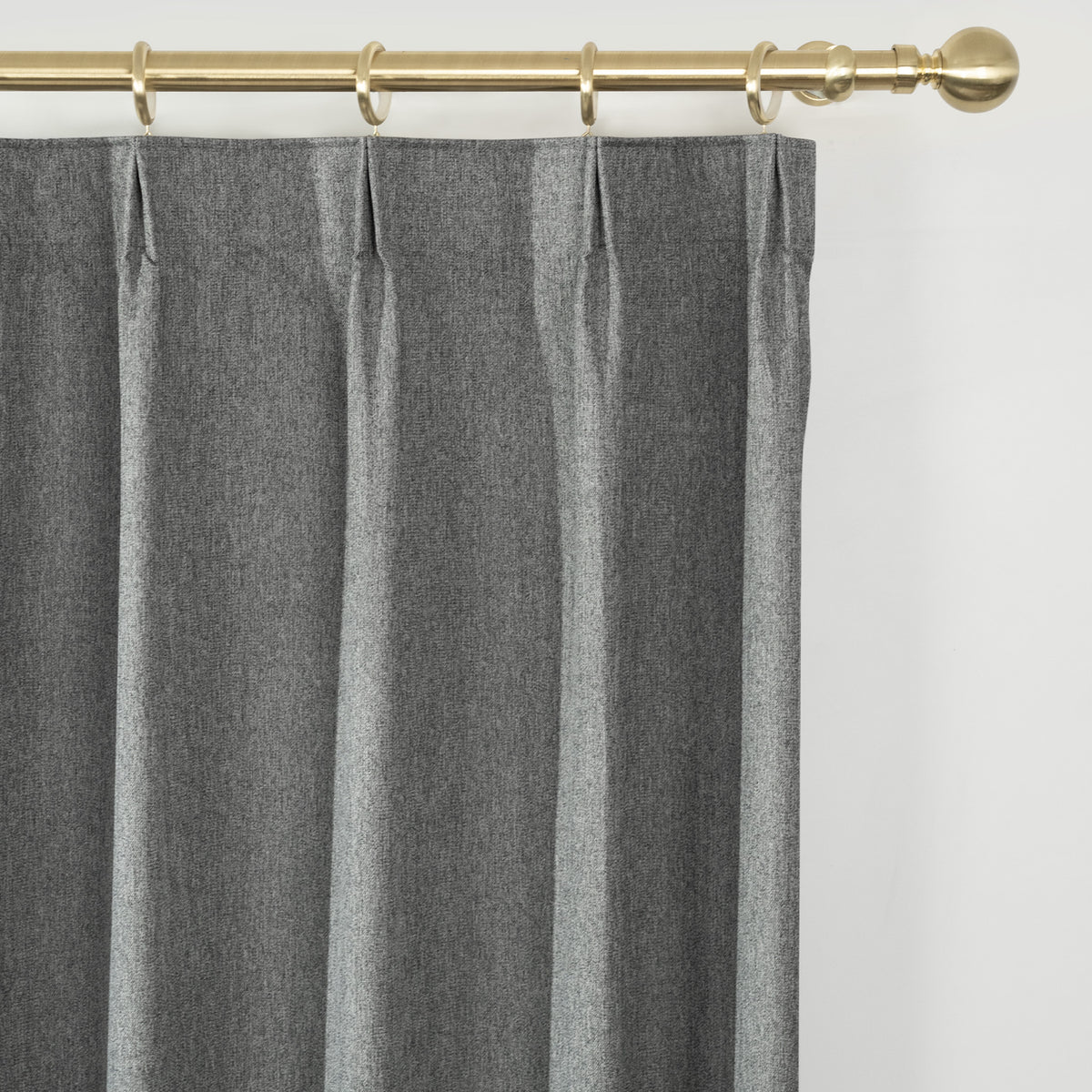 Melioraen Heathered Textured 100% Blackout Curtains