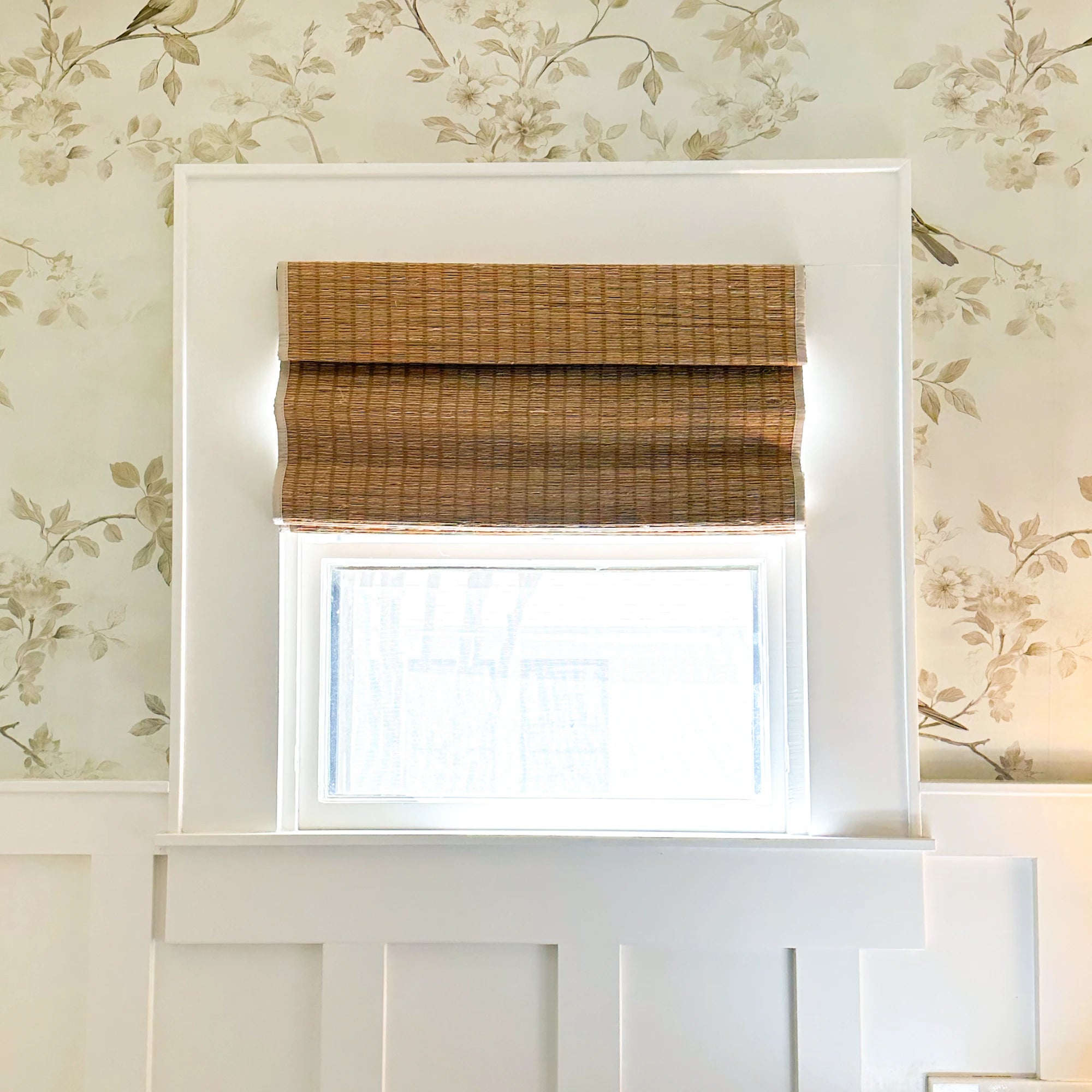 Mirea Natural jute bamboo woven shade, sleek appearance and safe design, detail display