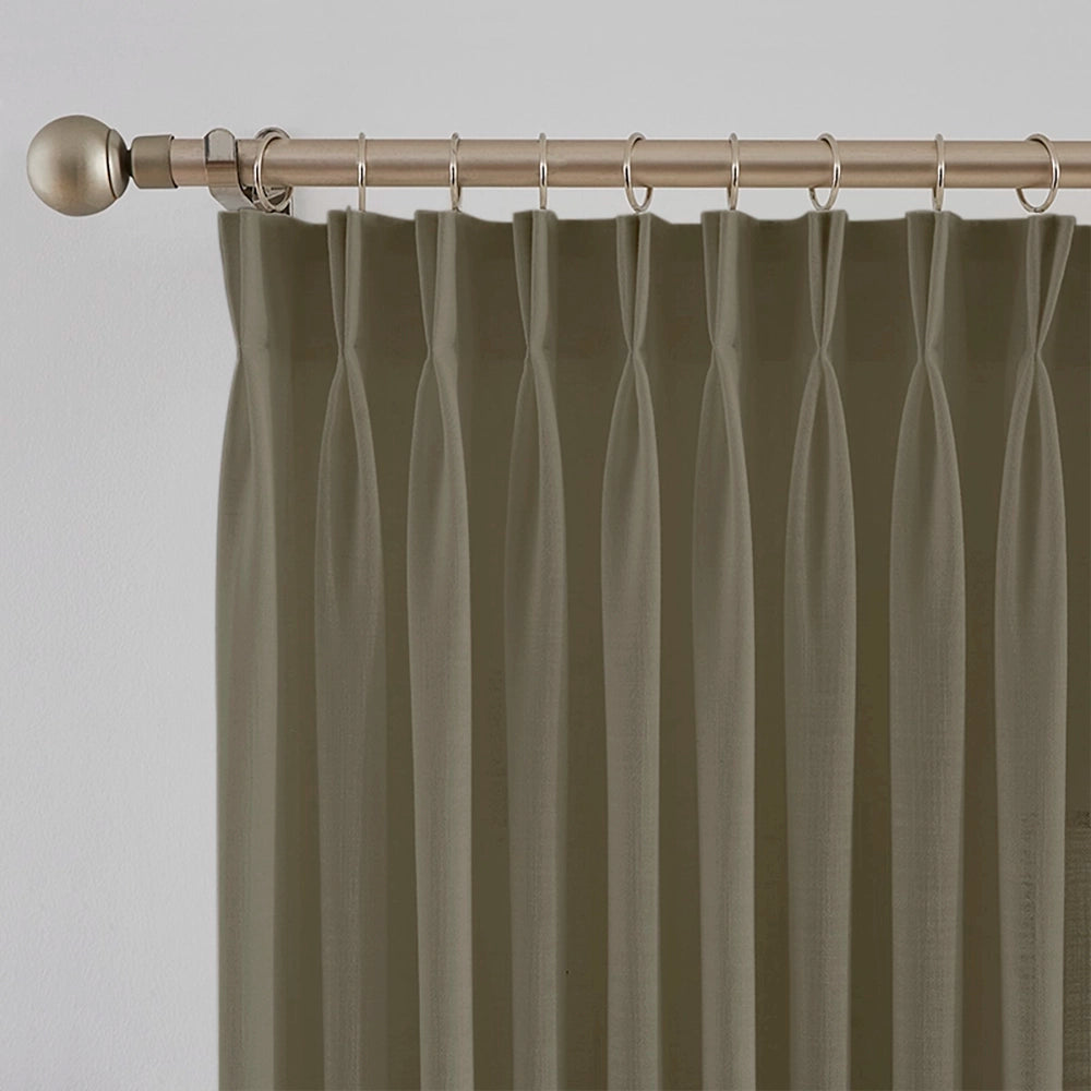 Nina cotton blend drapery light filtering curtains detail showing curtain overall appearance