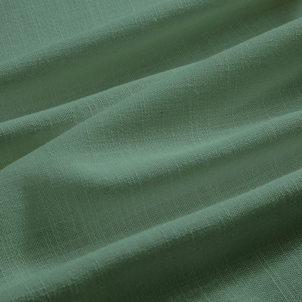 Nina cotton blend drapery light filtering curtains detail showing curtain overall appearance