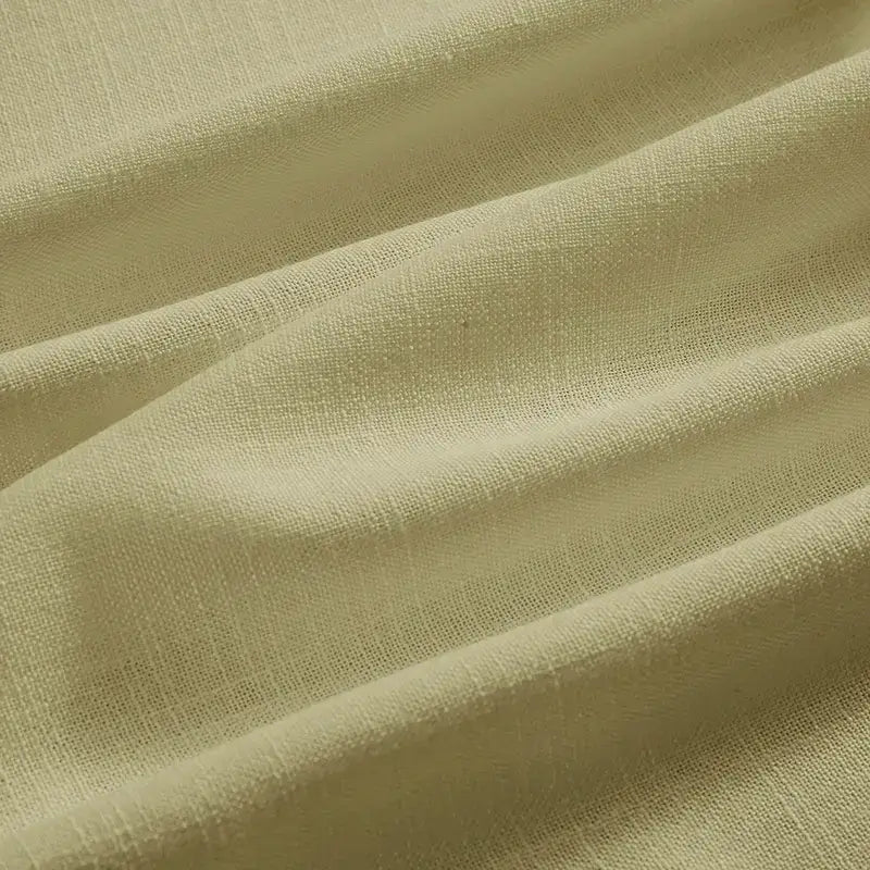 Nina cotton blend drapery light filtering curtains detail showing curtain overall appearance
