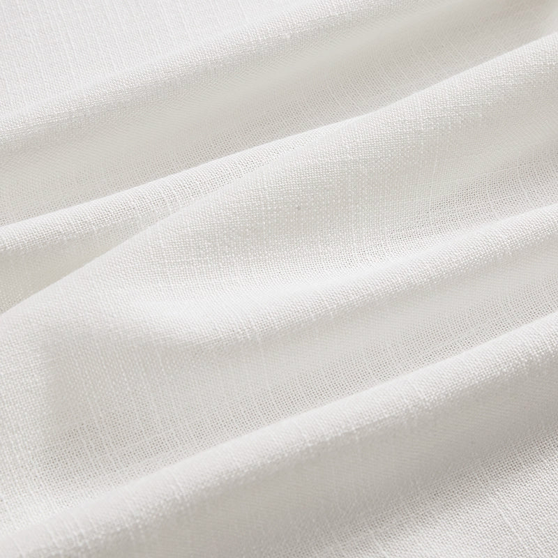 Nina cotton blend drapery light filtering curtains detail showing curtain overall appearance