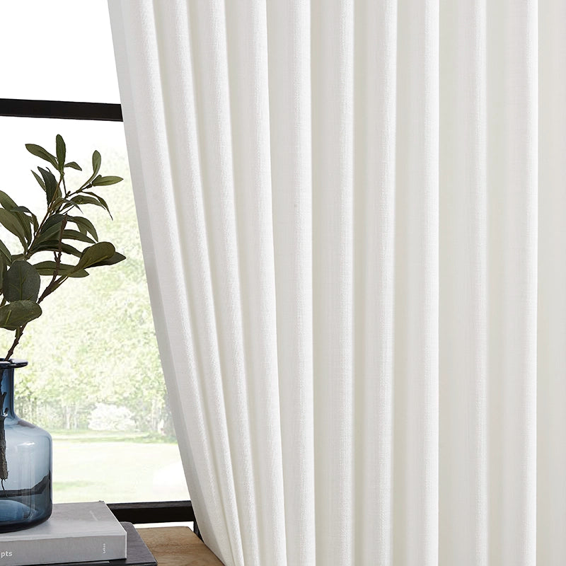 Nina 2020-5 cotton blend drapery light filtering curtains showcased in a product