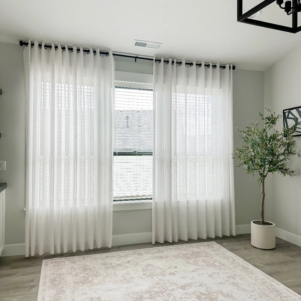 Orinda semi sheer curtains KLQ2-2_scene_8, elegant drapes showcased to display the product's light-filtering feature and refined drape effect