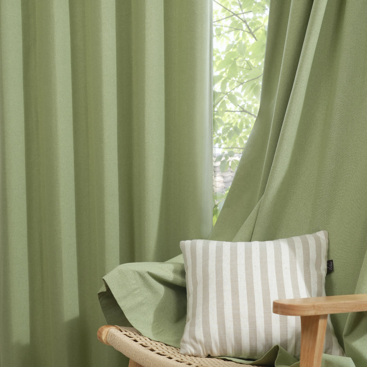 Saphira Linen Textured 100% Blackout Curtains