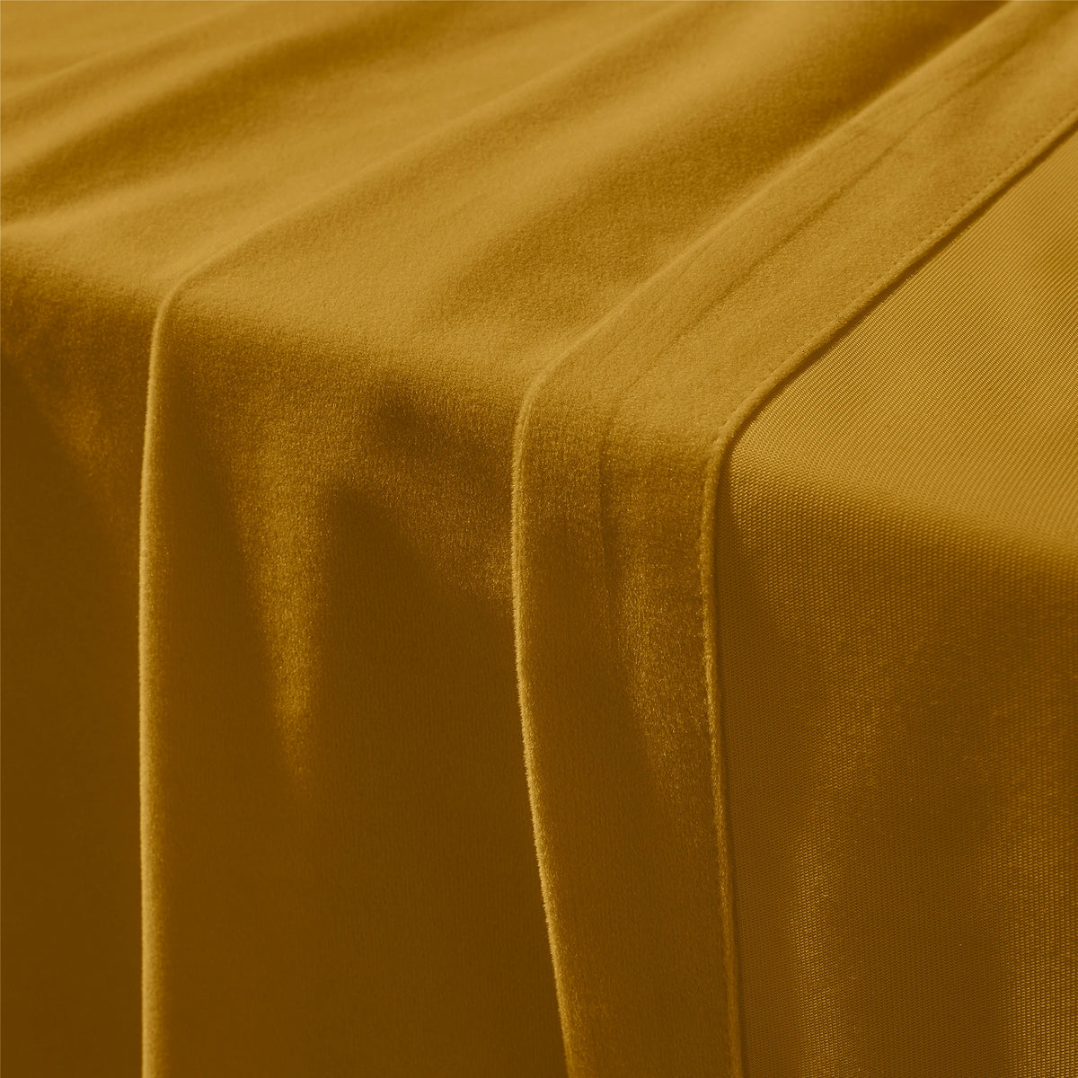 Selene Velvet Curtains for Room Darkening - Luxurious Drapes J803-77_detail_2 showcasing premium velvet fabric sheen, intricate weave texture and expertly finished edge details