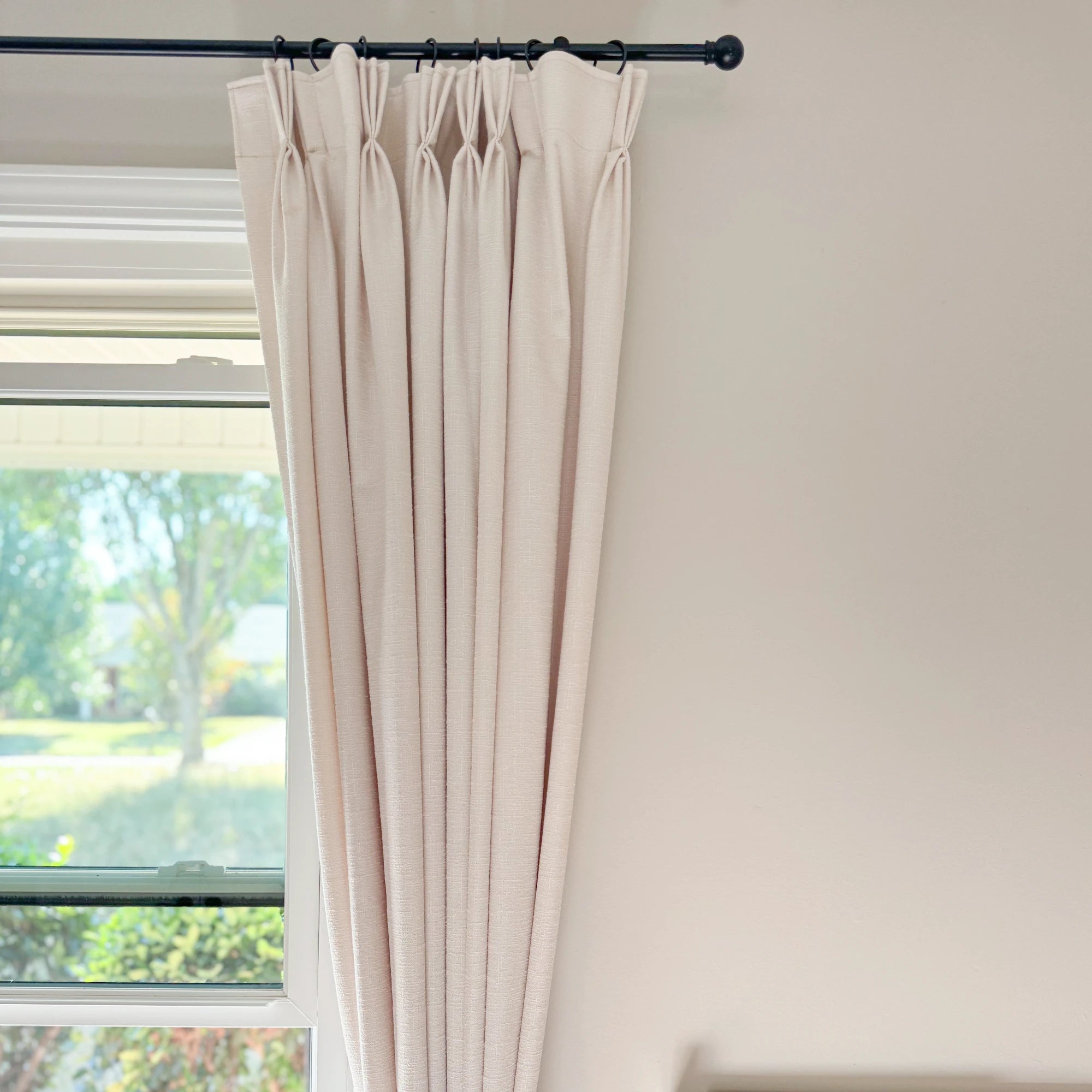 Seraphine 9013-1-4 linen texture curtains with light filtering and soft drapery showcased in a kids' bedroom
