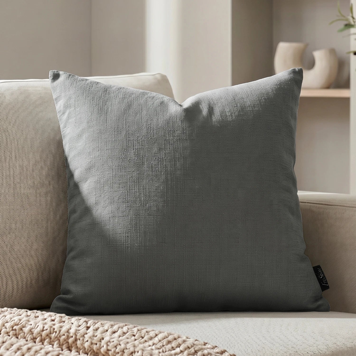 Seraphine Cross Texture Pillow Cover