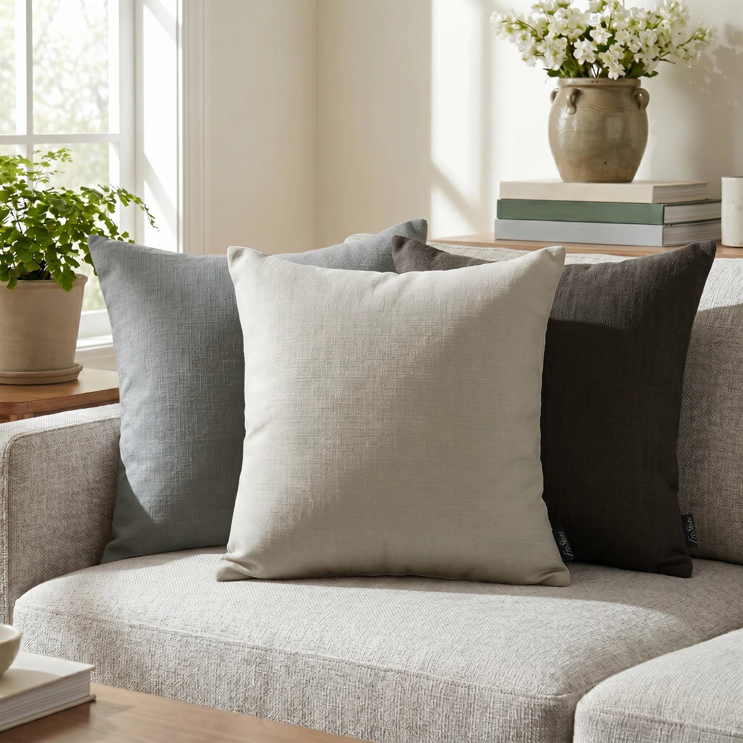 Seraphine Cross Texture Pillow Cover