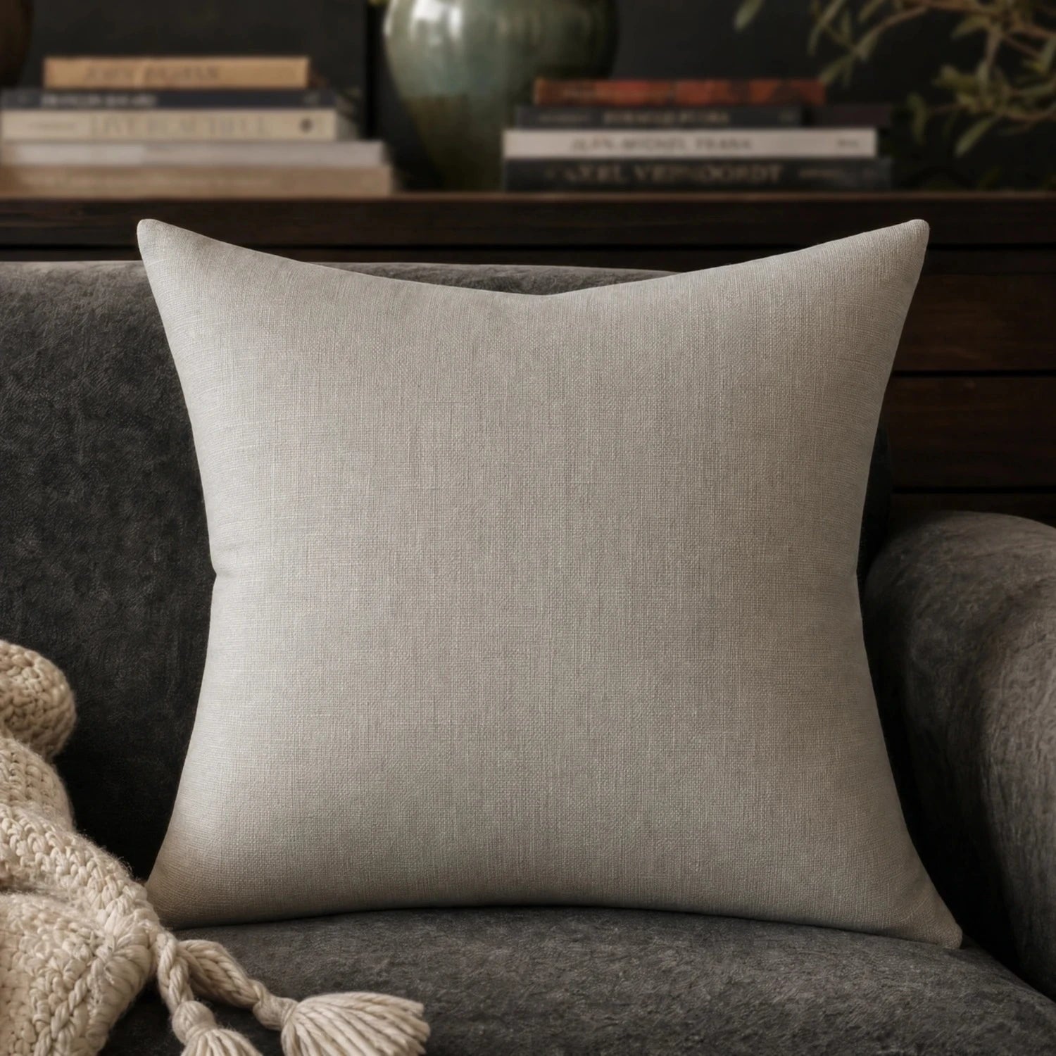 Seraphine Cross Texture Pillow Cover