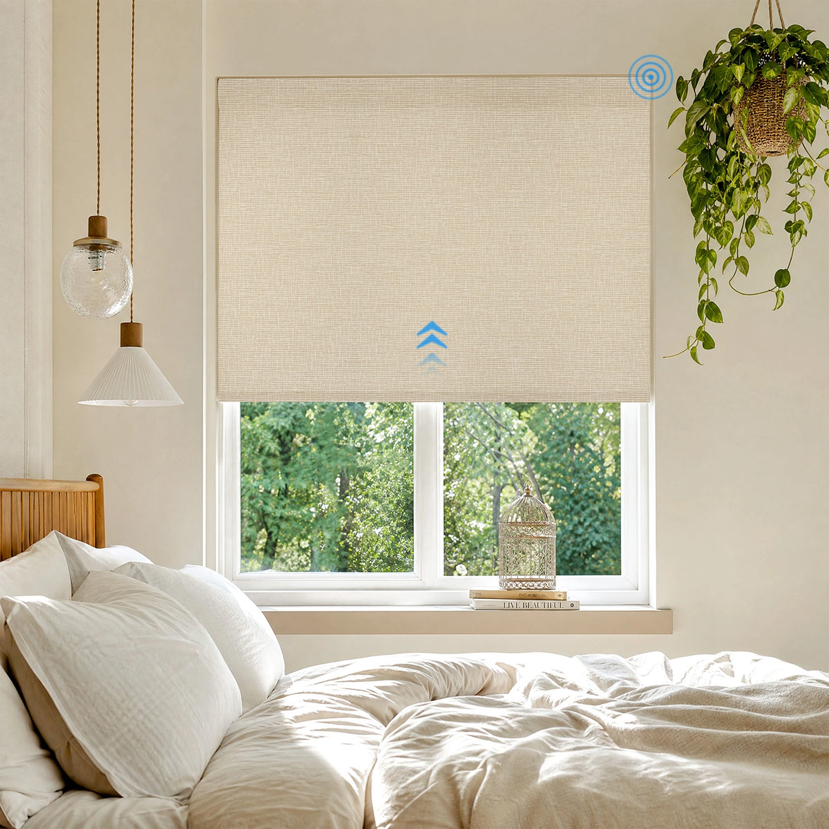 Solenya Smart Motorized 100% Blackout Roller Shades