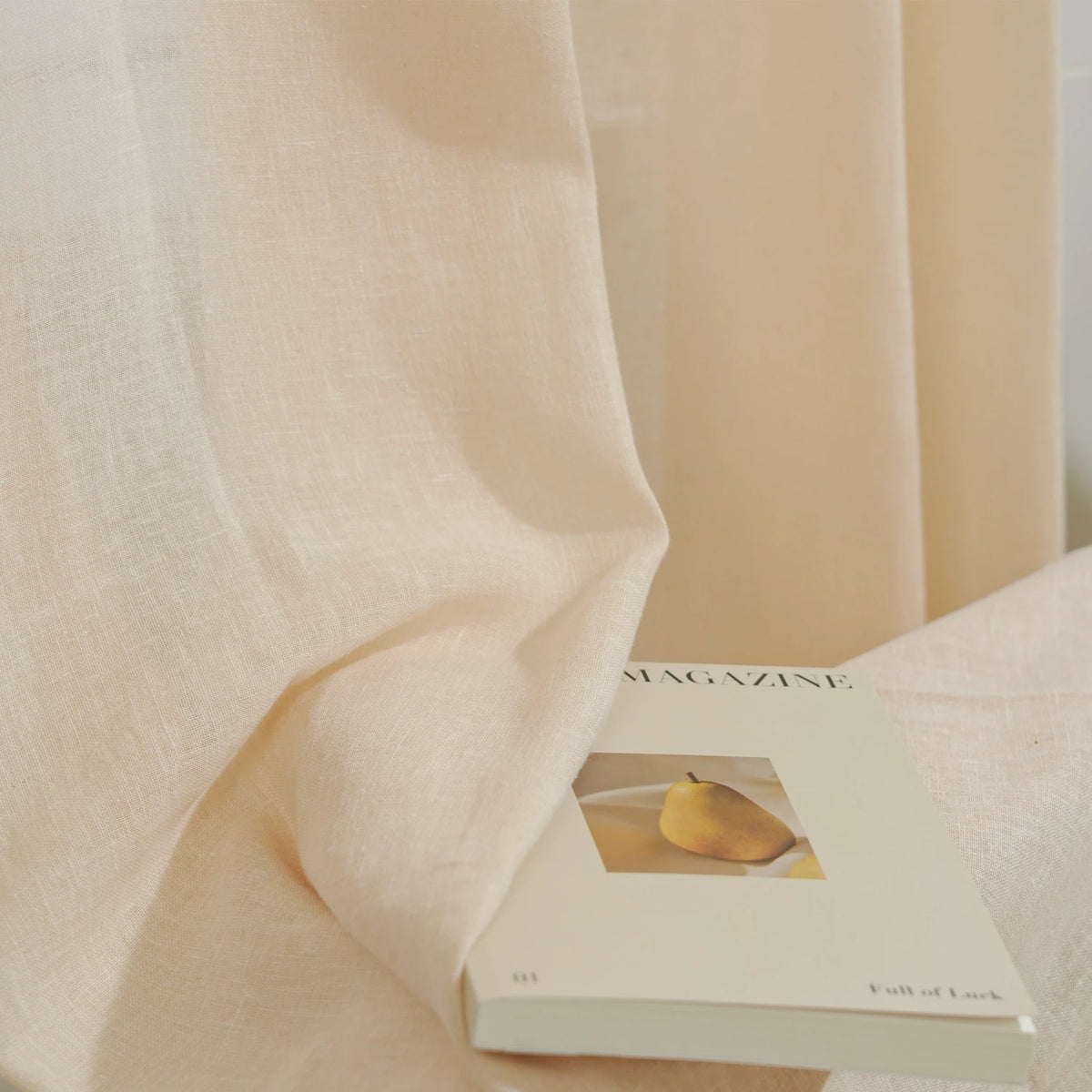 Thalira Linen Blend Sheer Curtains