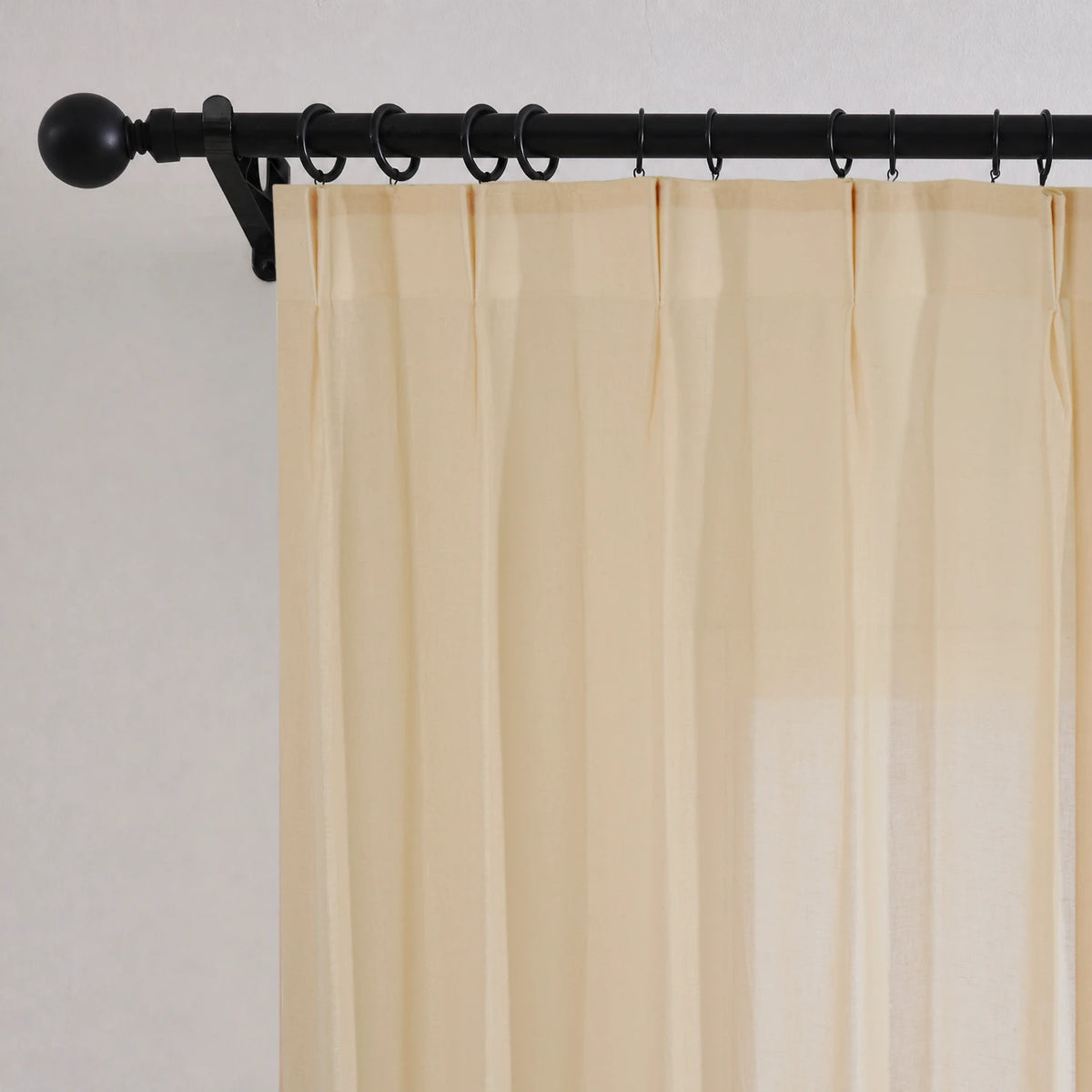 Thalira Linen Blend Sheer Curtains