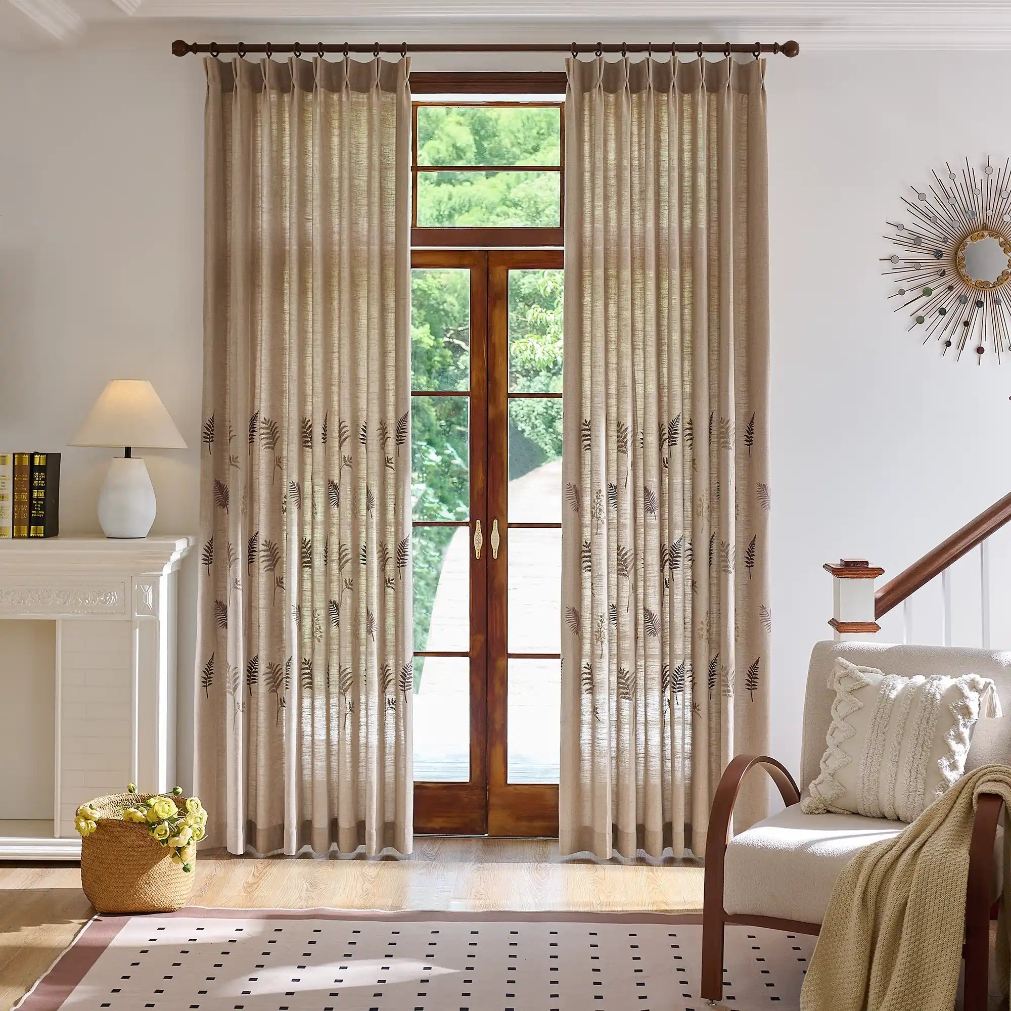Valora XH115_M6 linen curtains image, softly filtering sunlight