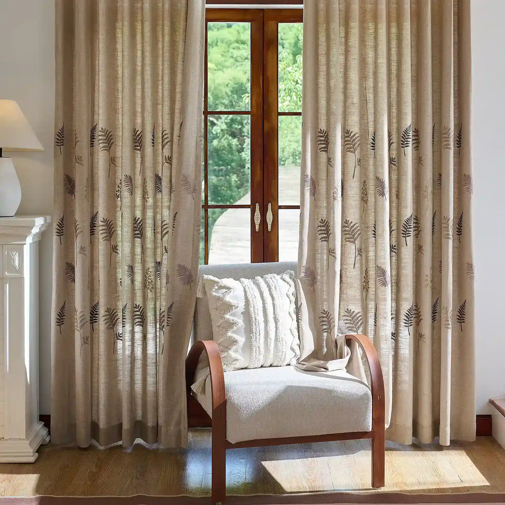 Valora XH115_M6 linen curtains , softly filtering sunlight