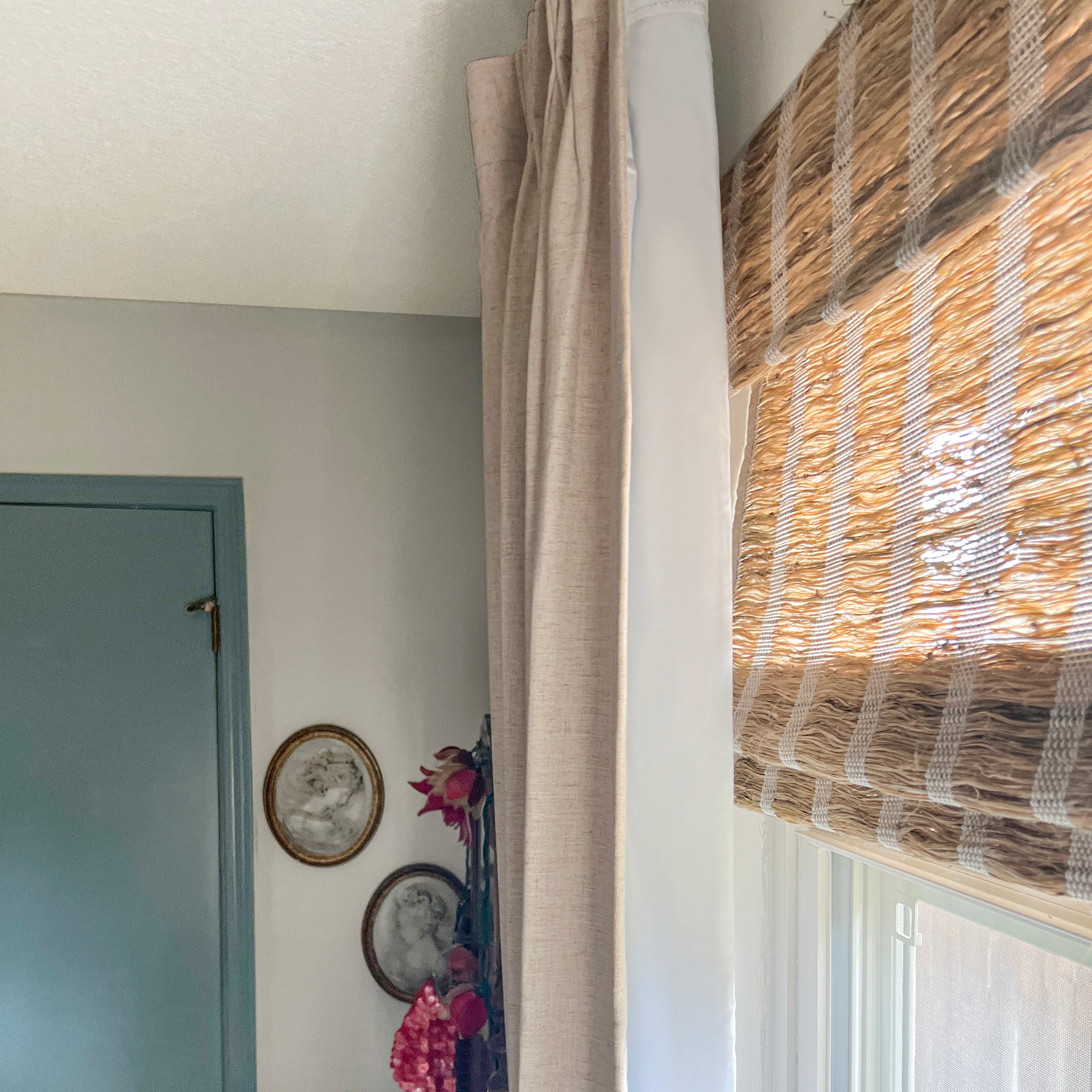 Zerra Natural ramie bamboo woven shades, natural, durable, sustainable with soft light filtering