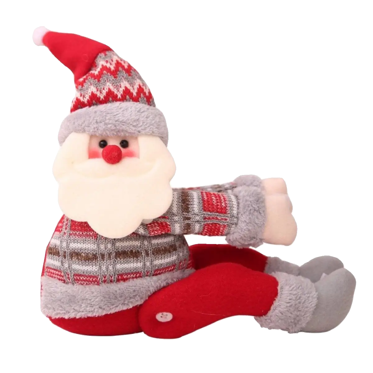 Christmas Tiebacks with Santa Decor